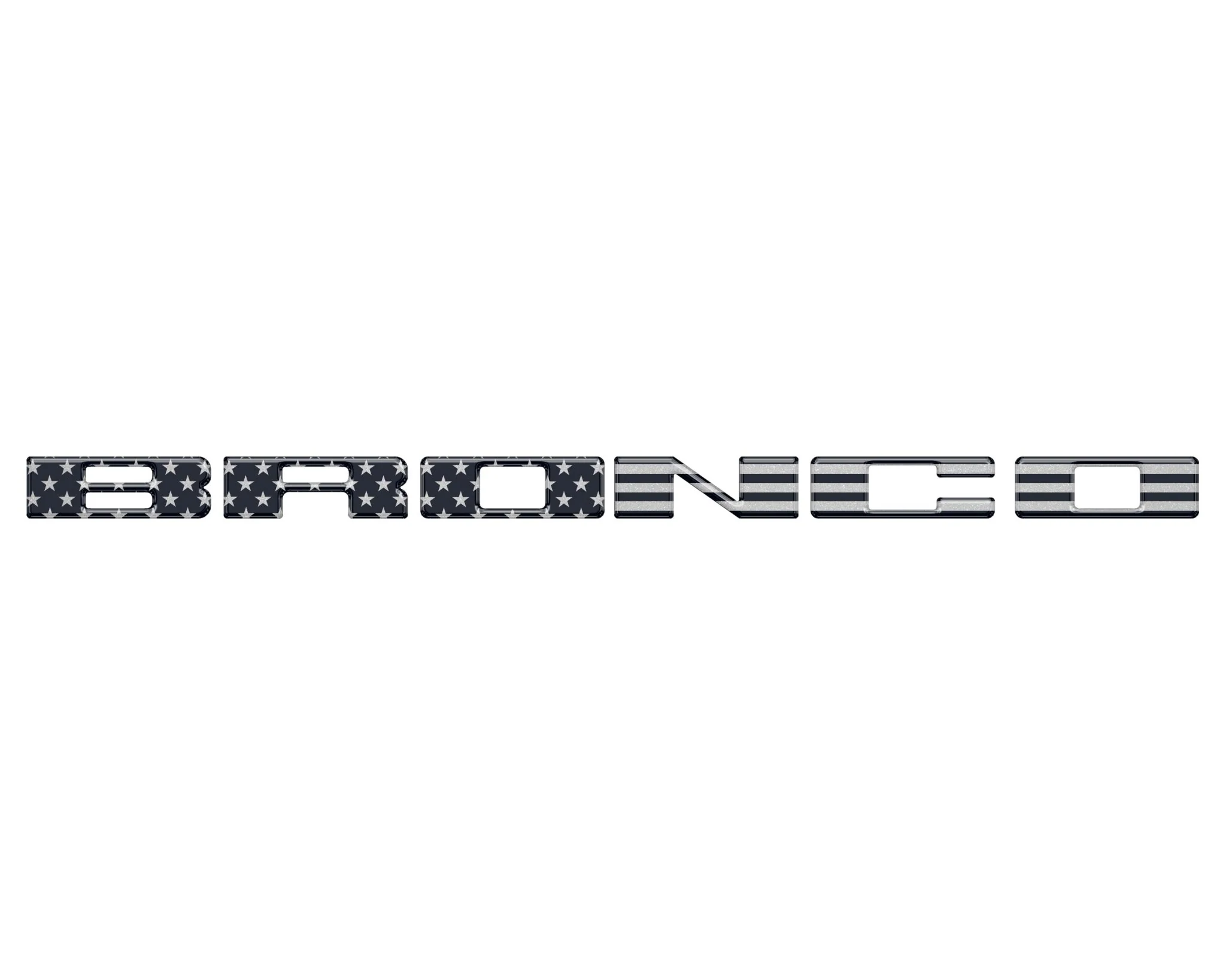 Front Grille Letter Overlays Fits 2021-2026 Ford Bronco - Image 41
