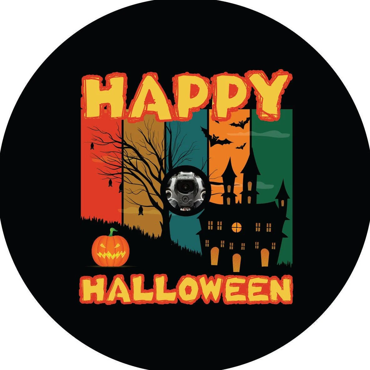 Happy Halloween Spare Tire Cover for Jeep, Camper, Bronco & More - Image 2