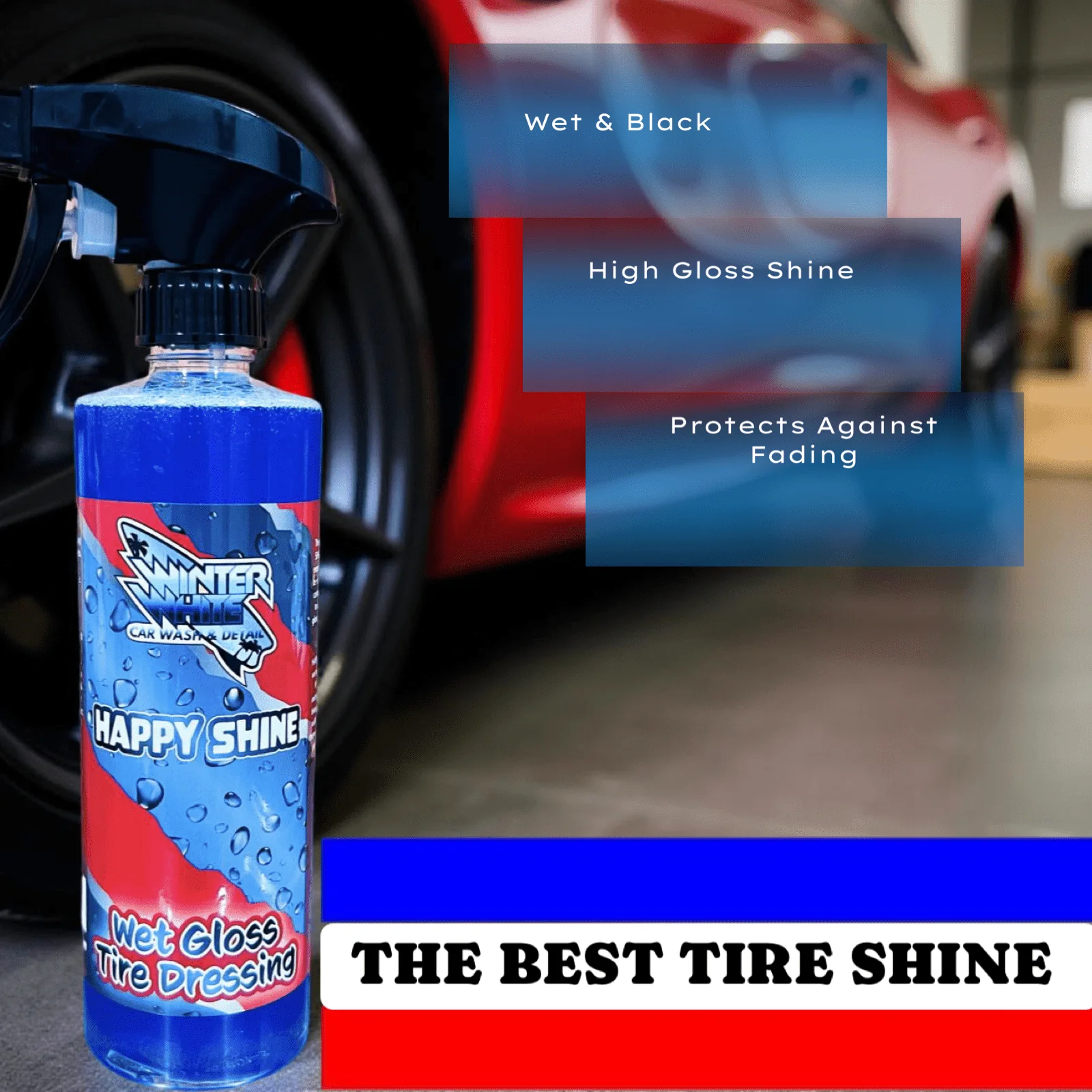 Happy Shine Wet Gloss Tire Dressing (16 fl oz) - Image 2