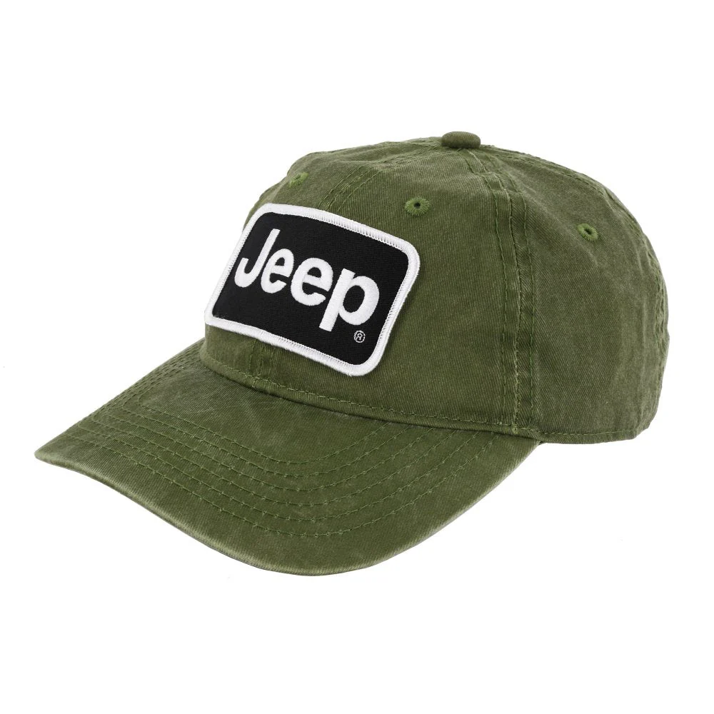 Hat - Jeep Chino Twill Patch - Light Olive - Image 4