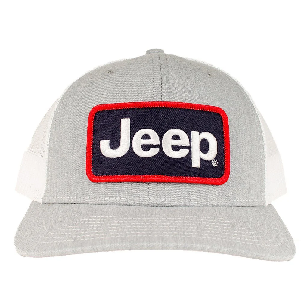 Hat - Jeep Patch Hat - Heather Grey/White - Image 3