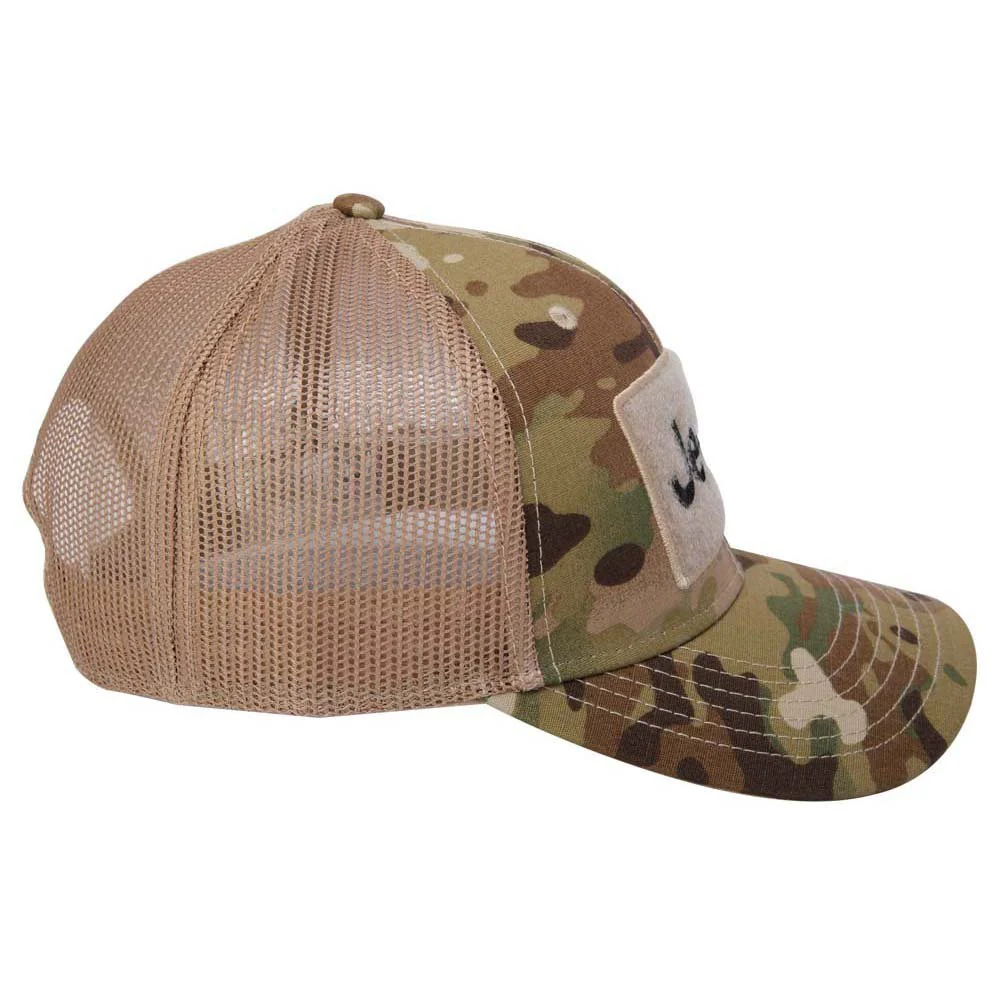 Hat - Jeep Text Logo Camo Pattern Hook and Loop Tactical Snapback - Image 4