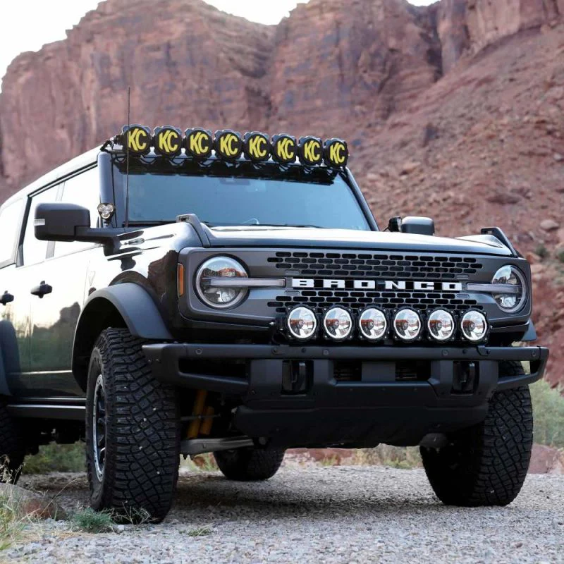 KC Gravity LED Pro6 39" Front Bumper Light Bar Kit 2021-2024 Bronco - Image 4
