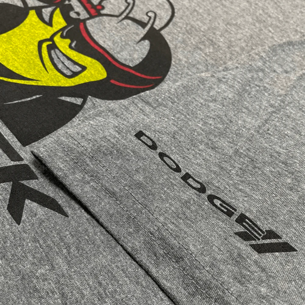 Ladies V-Neck Dodge Scat Pack - Heather Grey - Image 3