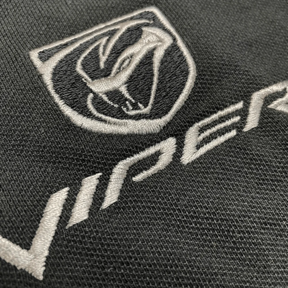 Mens Dodge Viper Stryker Polo Shirt - Black - Image 3