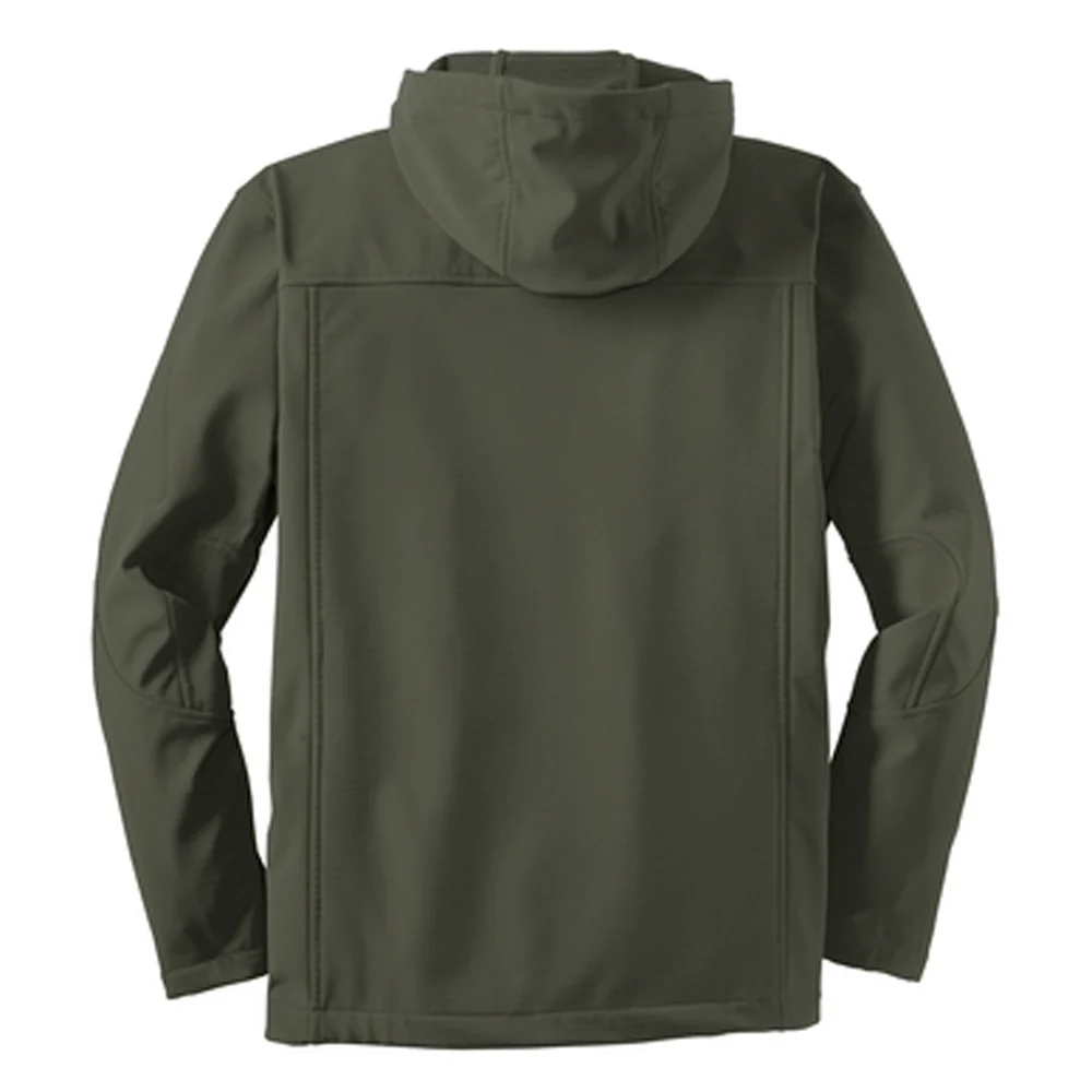 Mens Jeep® Hooded Softshell Jacket - Mineral Green - Image 2