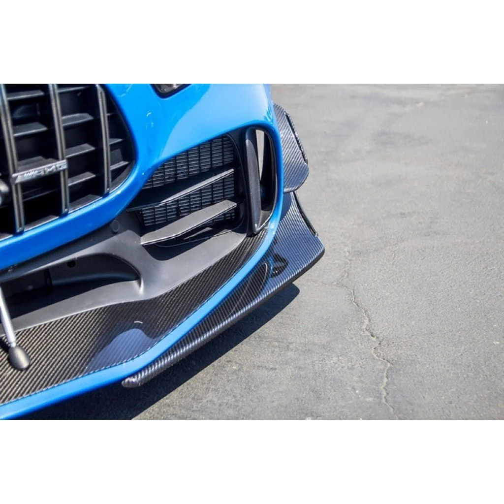 Mercedes-Benz AMG GTR Pro Carbon Fiber Front Bumper Canards 2020 - Image 4