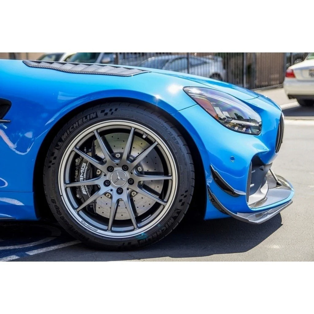 Mercedes-Benz AMG GTR Pro Carbon Fiber Front Bumper Canards 2020 - Image 7