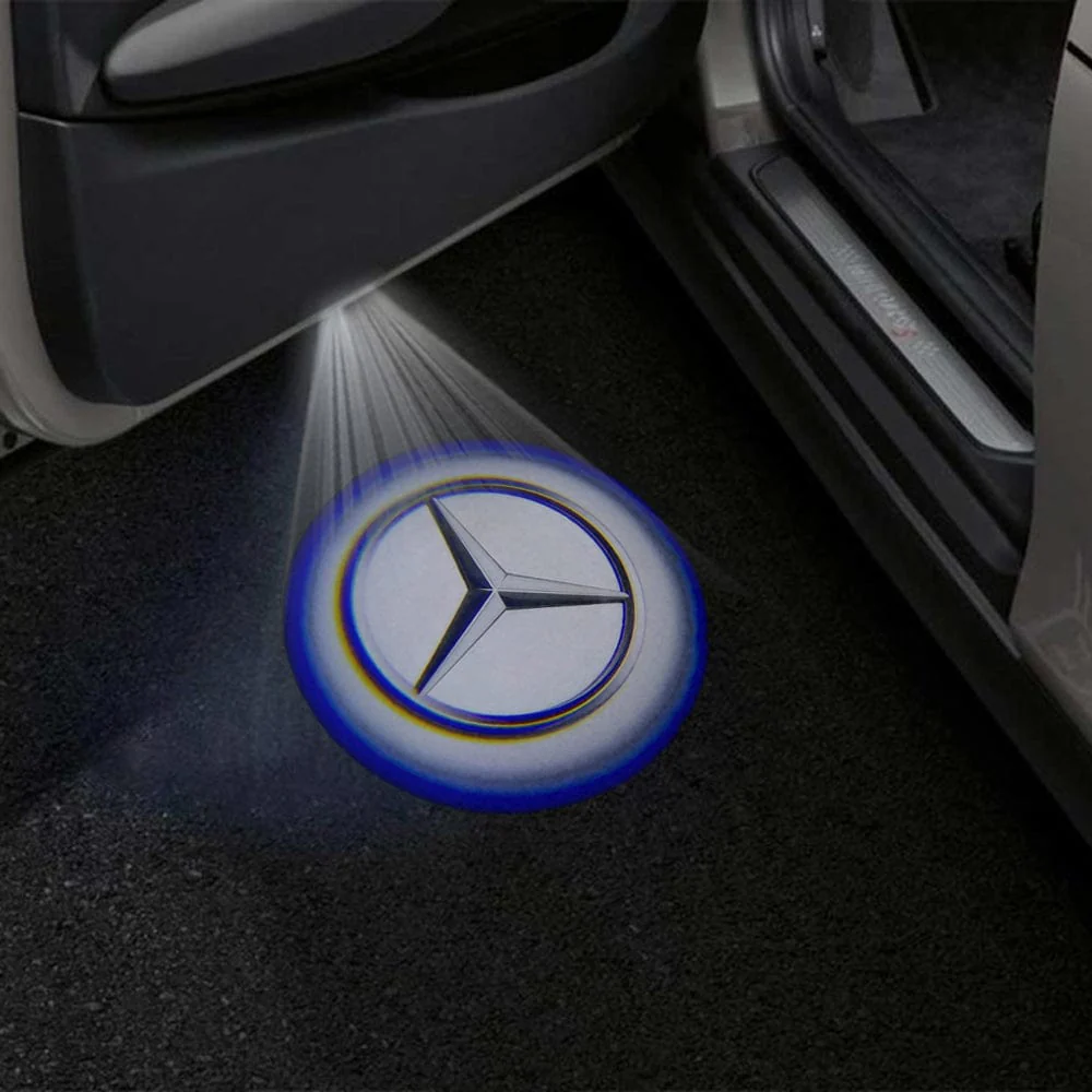 Mercedes-Benz C-Class C204 3rd Gen Coupe 2 Doors Premium Door Puddle Lights Multiple Designs 2012-2015 - Image 4