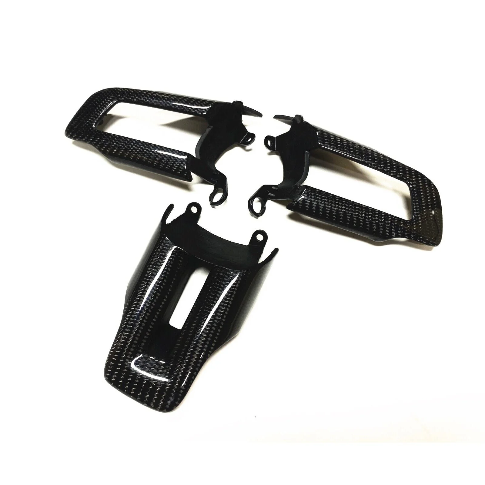 MUSTANG 15-23 CARBON FIBER STEERING WHEEL BUTTON TRIM REPLACEMENT - Image 3