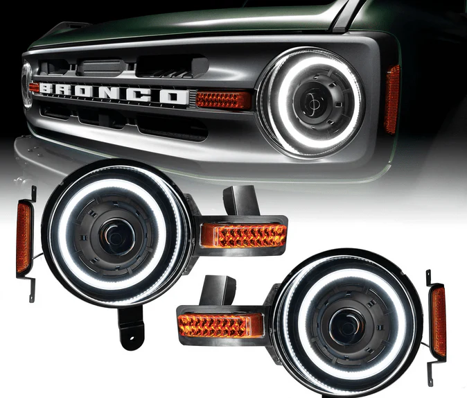 ORACLE Oculus Bi-LED Projector Headlights White 2021-2024 Bronco - Image 2