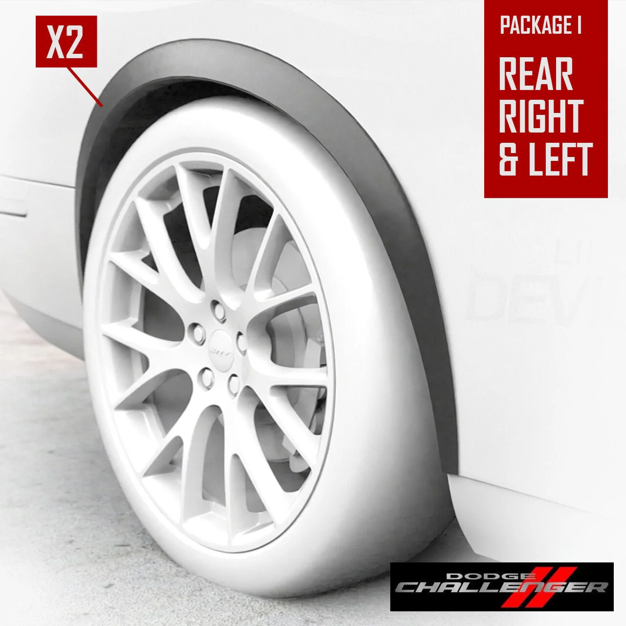 Phillips Lil' Devils Fender Flares (Rear Only) 2008-2023 Challenger - Image 2