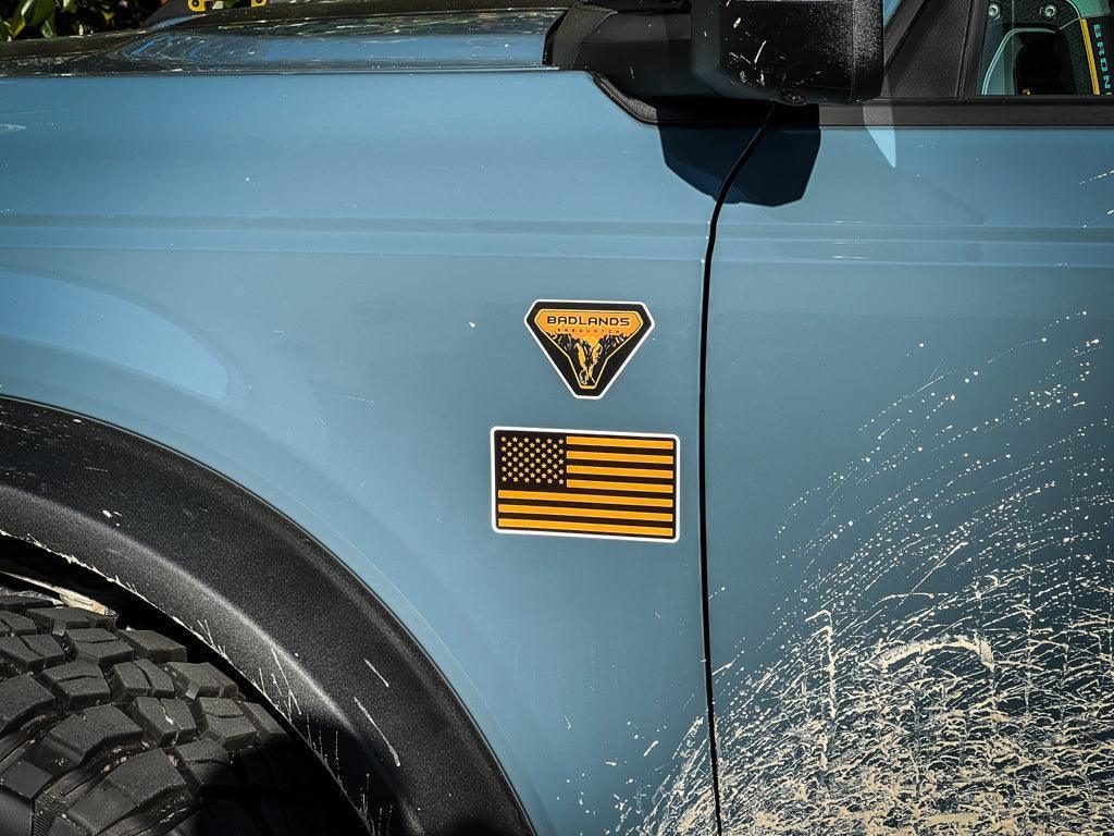Printed Series American Flag Fender Stickers - 2021+ Bronco / Bronco Sport / Jeep / Universal - Image 13