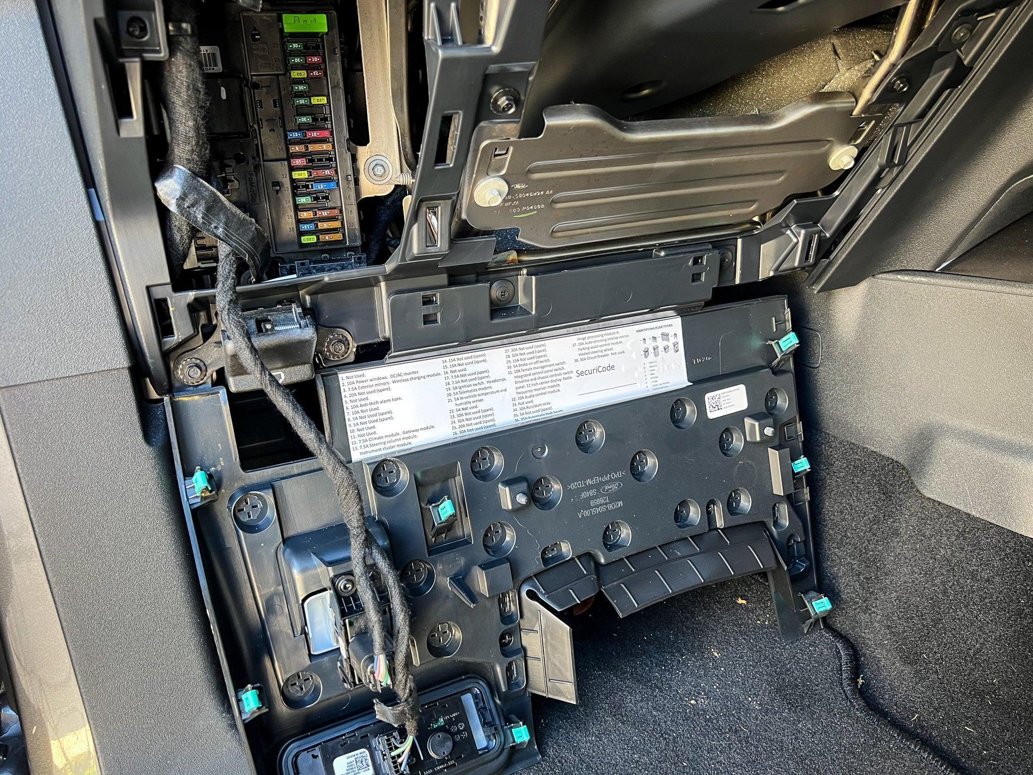 Printed Series Interior Under Steering Wheel Fuses Label - 2021+ Bronco - Image 2