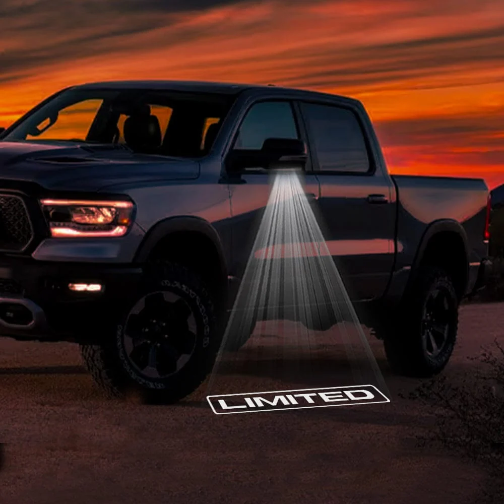 RAM 1500 3rd/4th/5th Gen Premium Side Wing Mirror Puddle Lights Multiple Designs 2002-2026 - Image 7