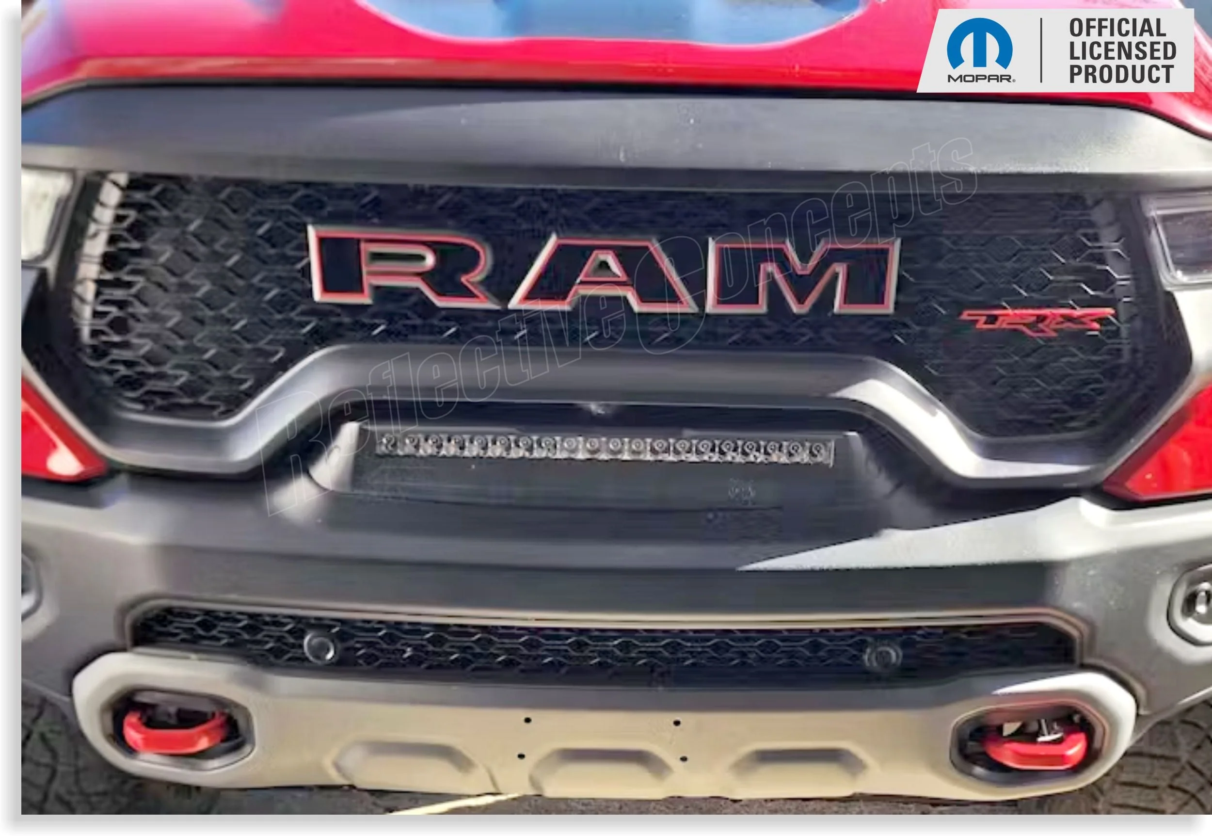RAM Grille Emblem Overlay Decal   - 2021-2024 Ram TRX - Image 6