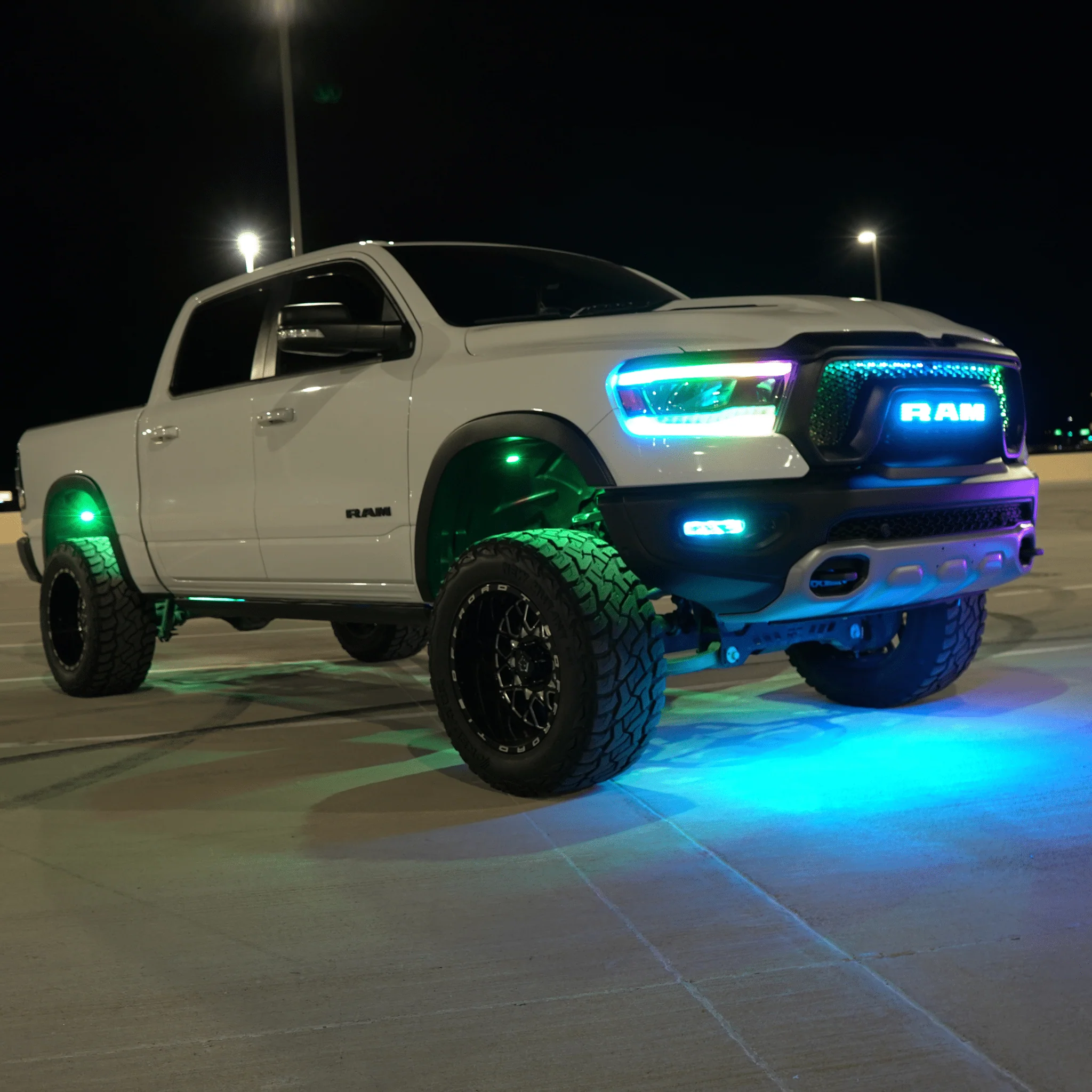 Ram LED Emblem: (Multicolor Flow) 2019-2024 - Image 8