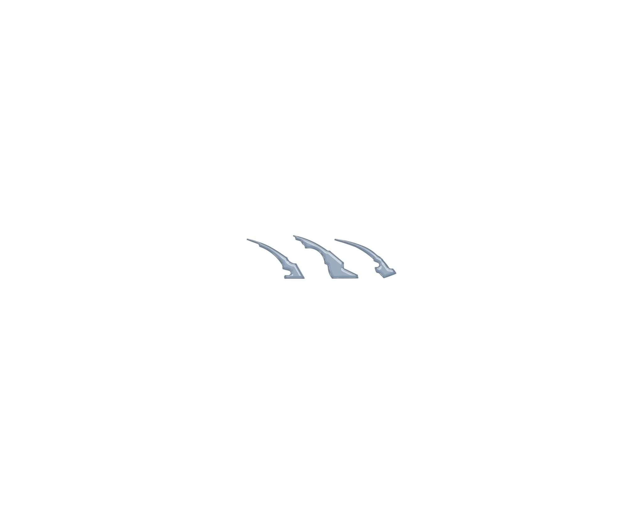 Raptor Emblem Claw Mark Inserts Fits 2022-2026 Ford Bronco Raptor - Image 6