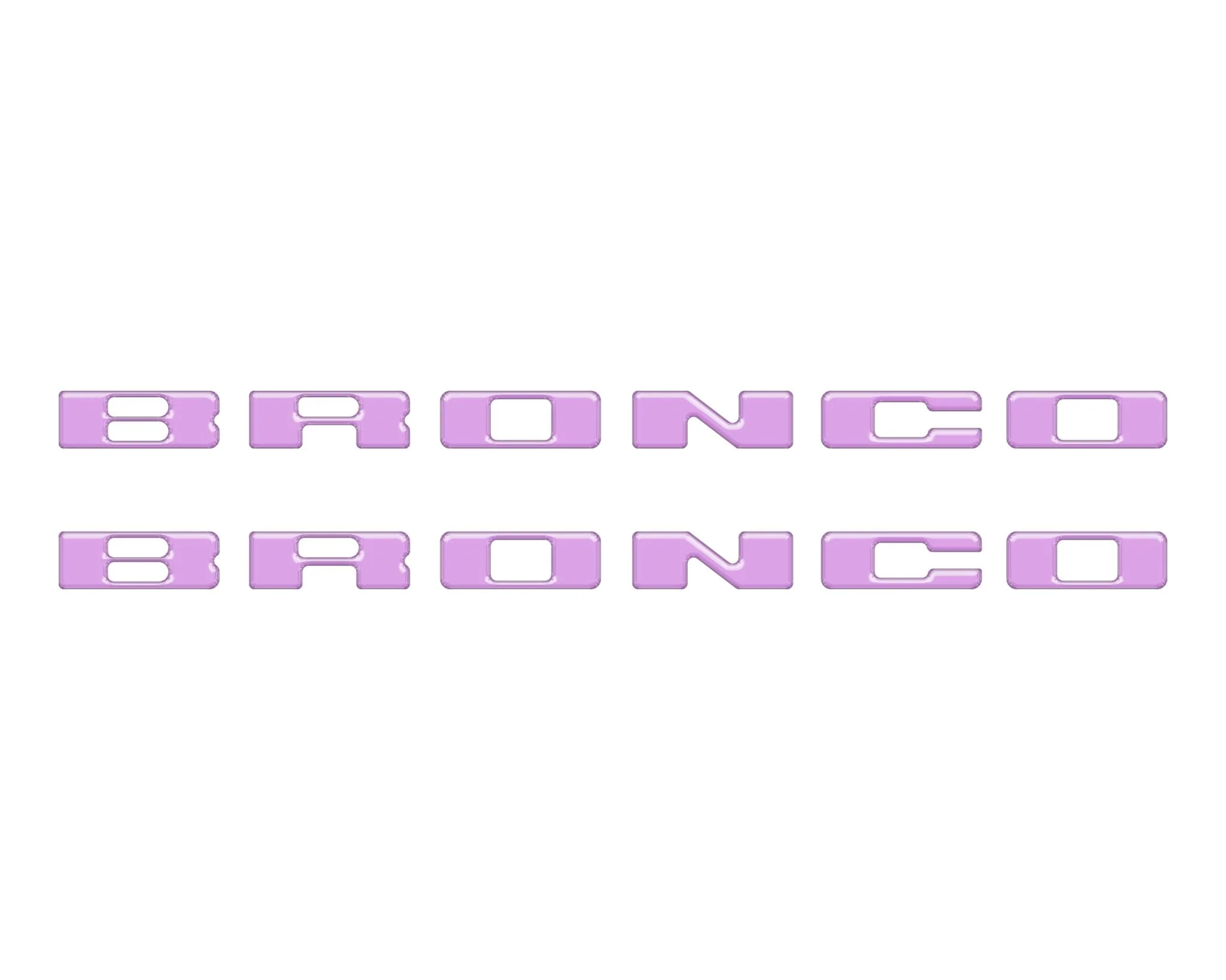 Rear Mudflap Letter Inserts Fits 2021-2026 Ford Bronco Sport - Image 15