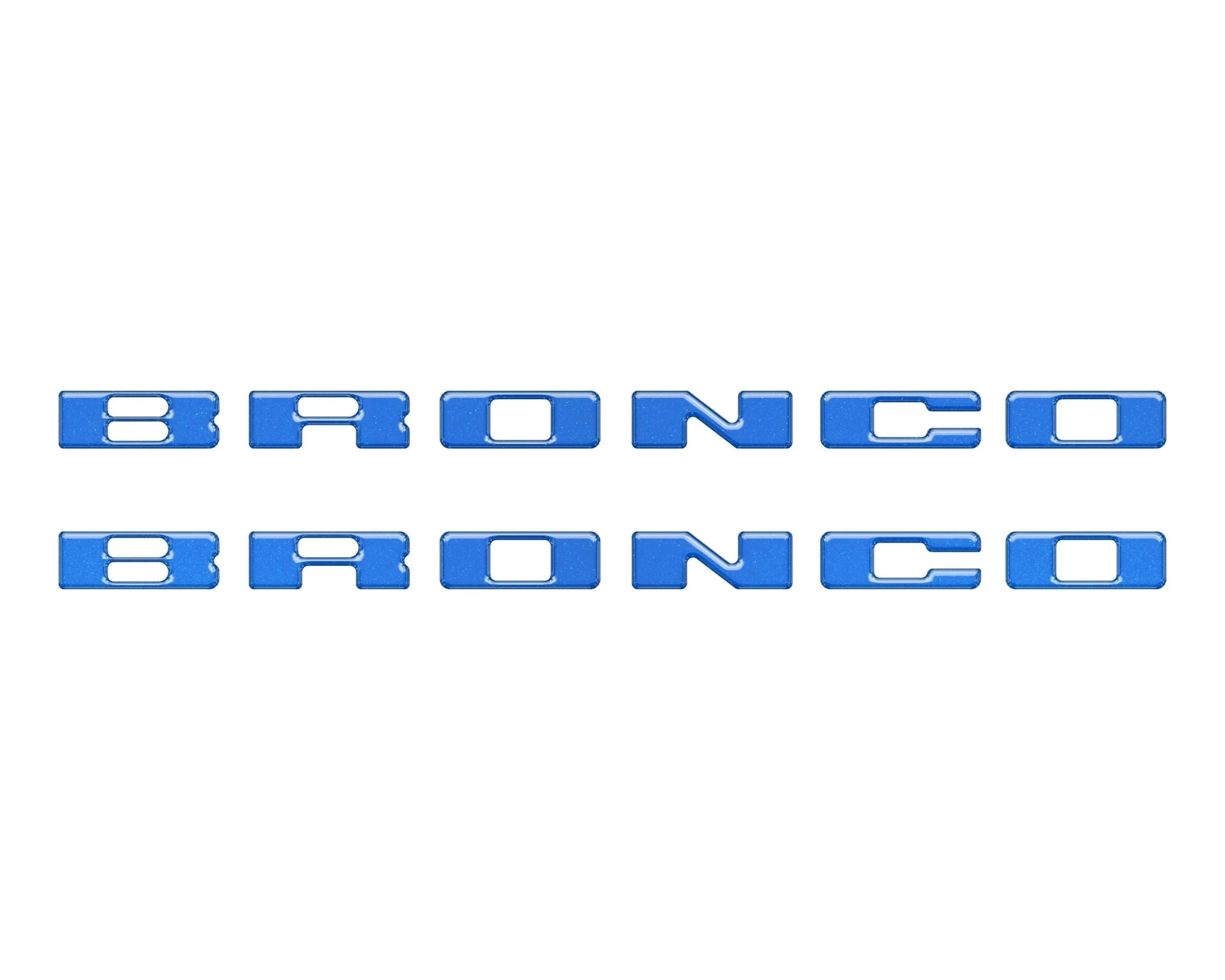 Rear Mudflap Letter Inserts Fits 2021-2026 Ford Bronco Sport - Image 8