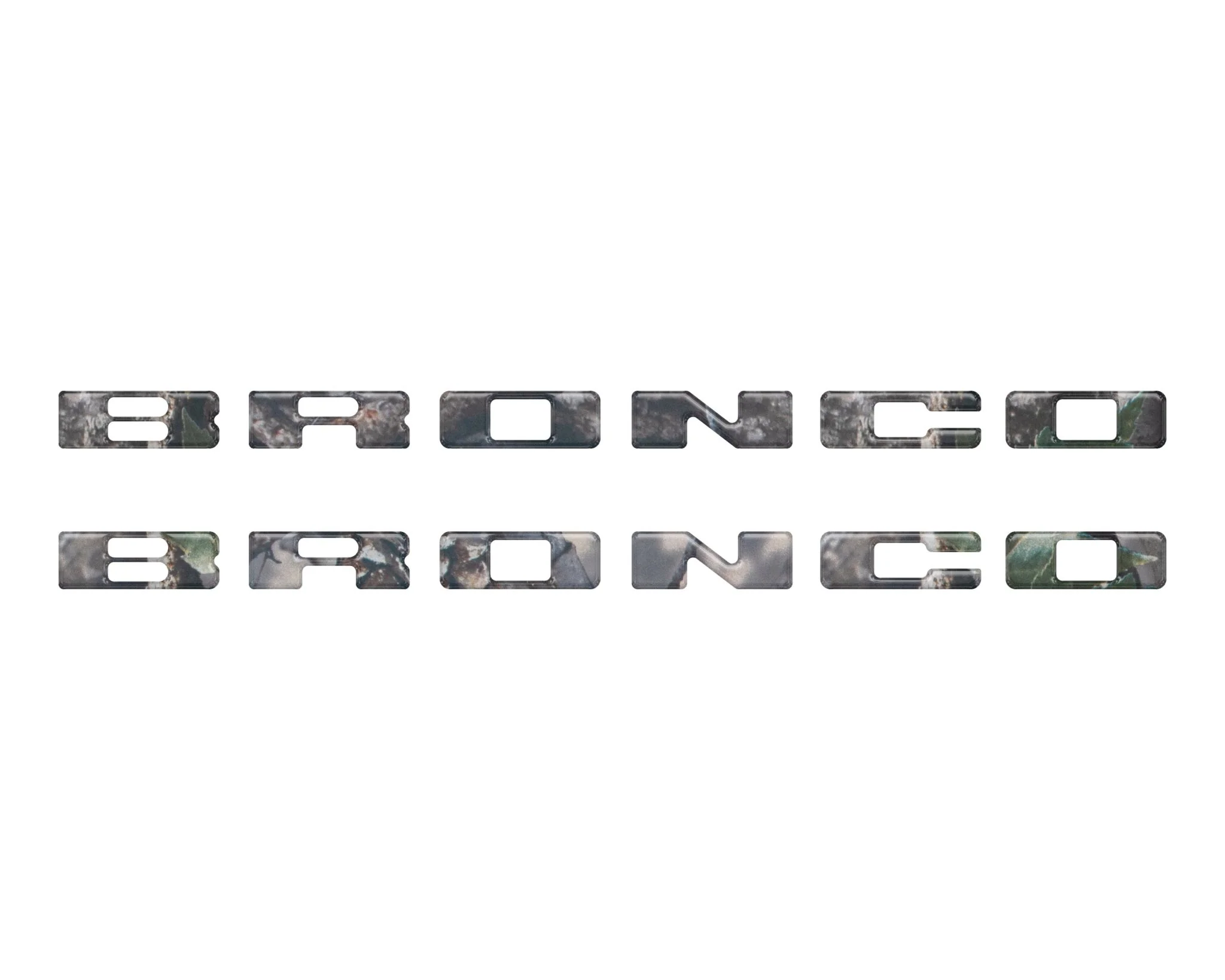 Rear Mudflap Letter Inserts Fits 2021-2026 Ford Bronco Sport - Image 9