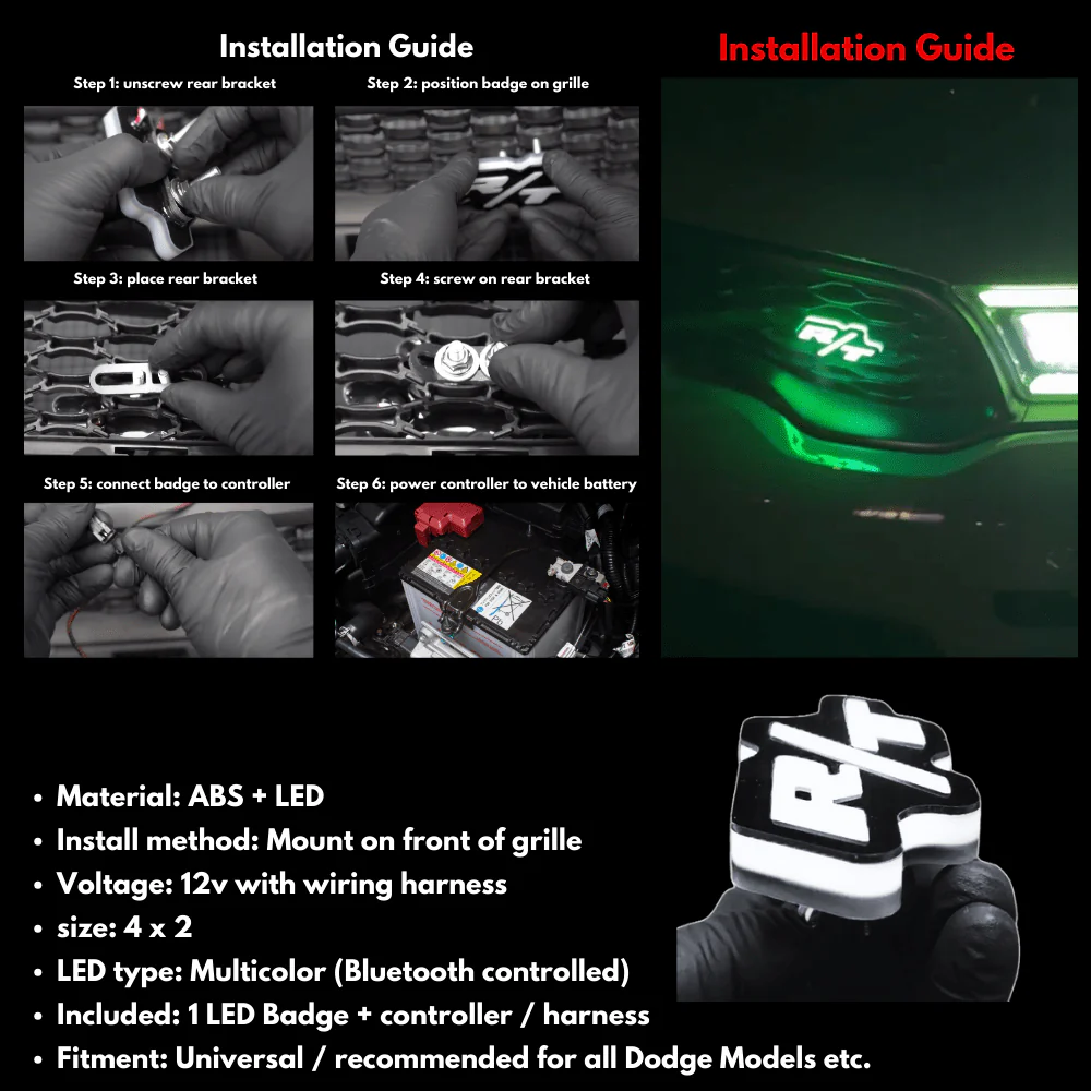 RT LED Badge: (Multicolor Flow) - Image 8