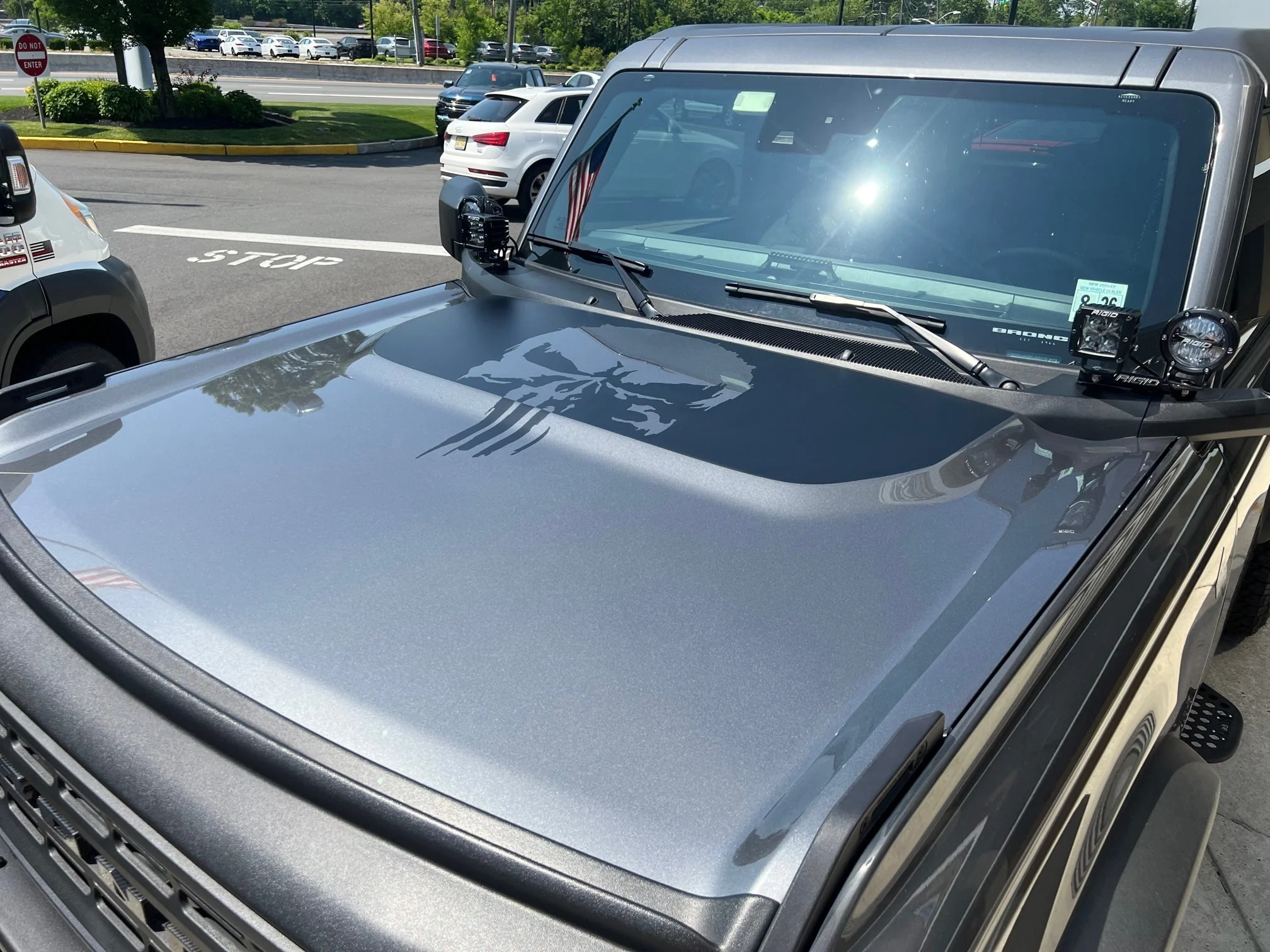 Skull Hood Decal for 2021-2025 Ford Bronco - Image 4