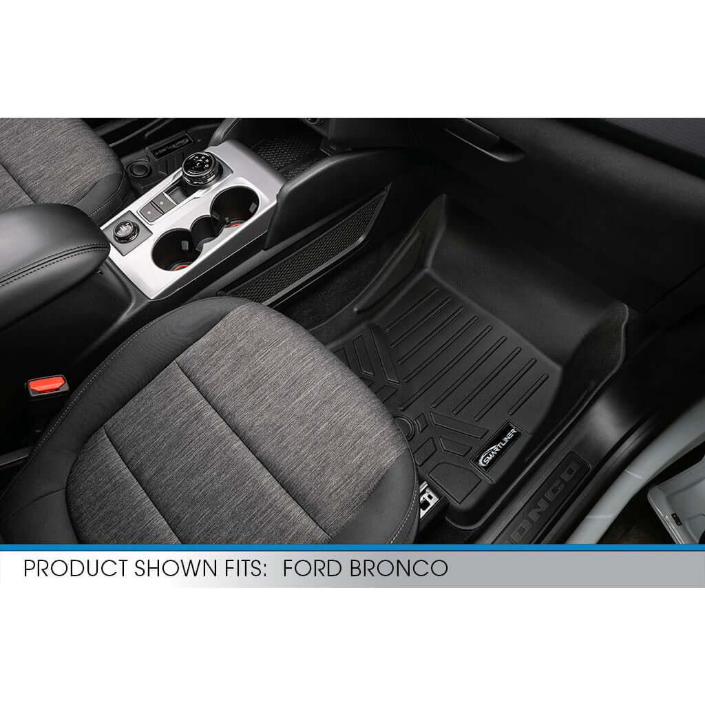 SMARTLINER Custom Fit Floor Liners For 2021-2025 Ford Bronco Sport W/O Rear Bump - Image 8