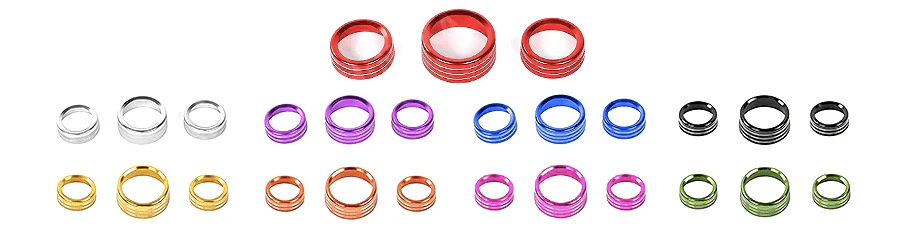 Speedlogix A/C Radio Knob Covers 2015-2023 Challenger, 2011-2023 Charger - Image 2
