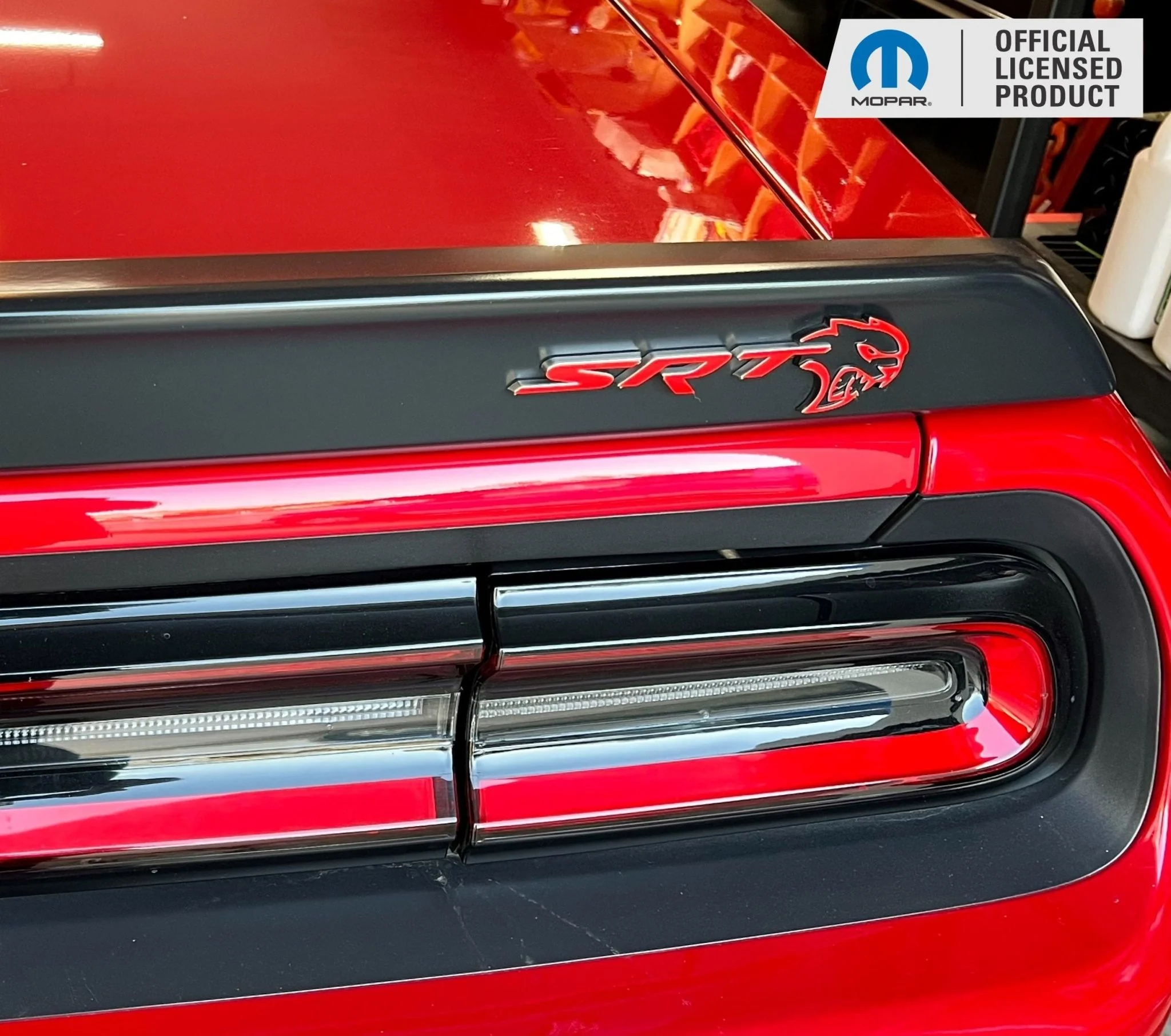 SRT Front and Rear Emblem Overlay Decals - 2017 Challenger SRT Hellcat - Image 6
