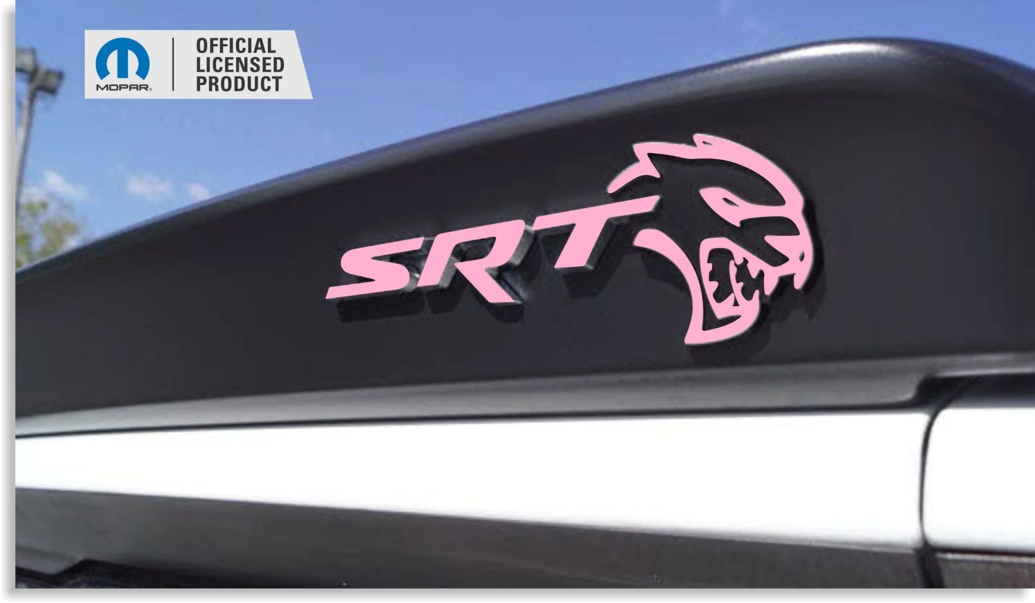 SRT Front and Rear Emblem Overlay Decals - 2017 Challenger SRT Hellcat - Image 8