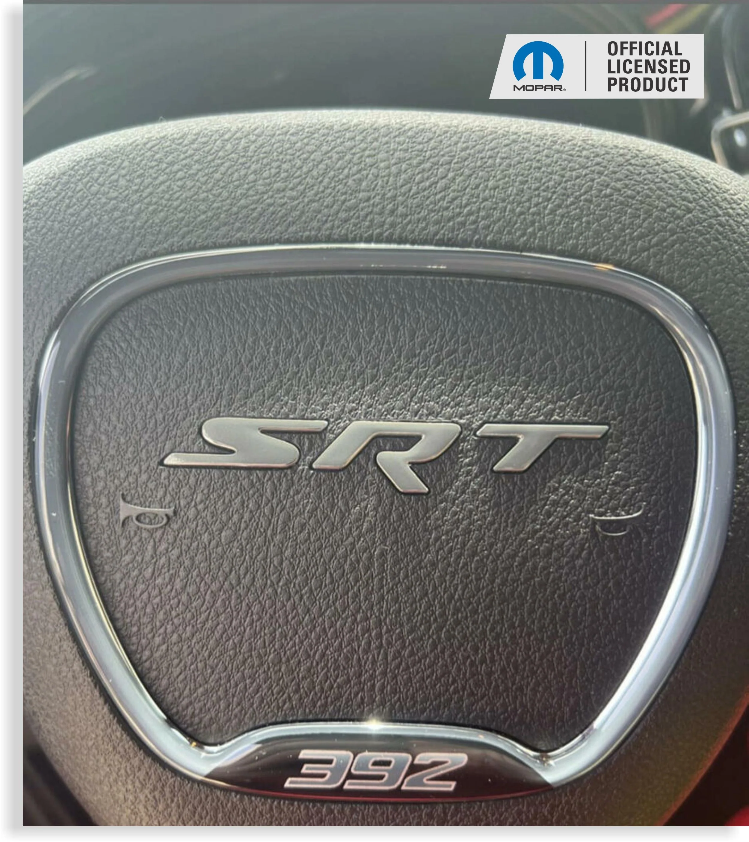 SRT Steering Wheel Emblem Overlay Decal   - 15-23 Challenger SRT - Image 5