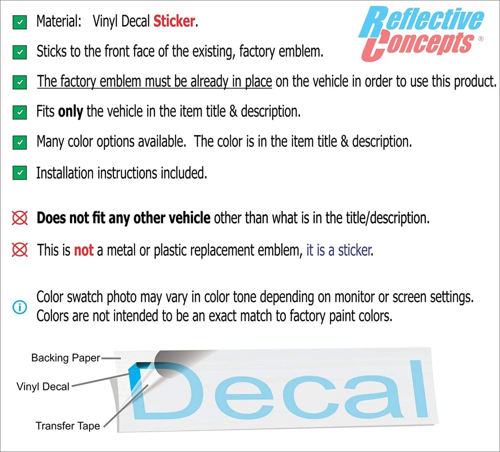SRT8 Trunk Emblem Overlay Decal - 2008-2014 Challenger SRT8 - Image 5