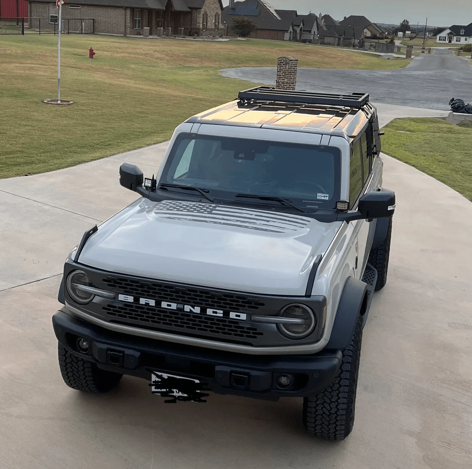 Stealth Clear American Flag Hood Overlay - 2021+ Bronco - Image 3