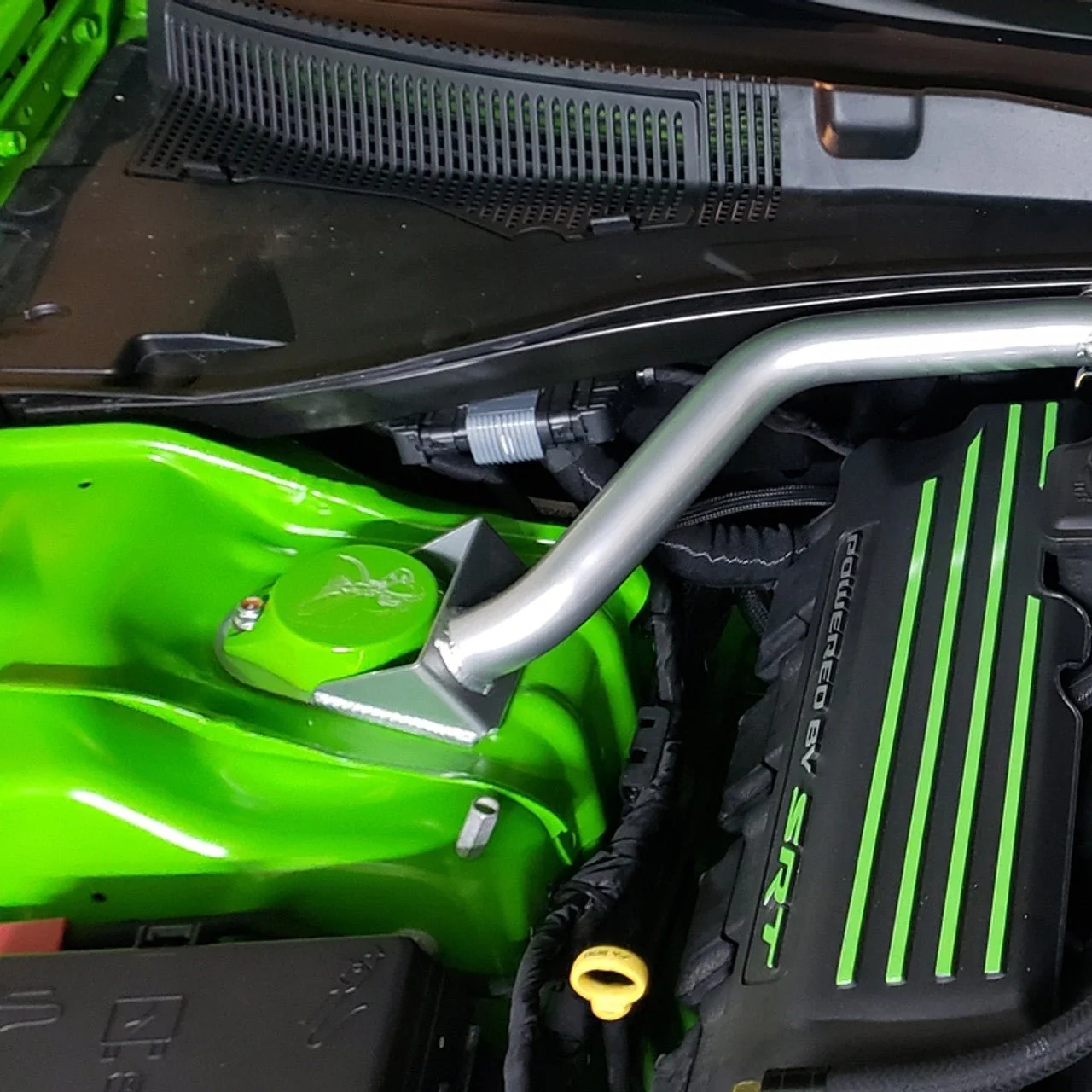ABD Strut Tower Covers (fits w/ Mopar Strut Brace) 2005-2023 Challenger/Charger - Image 2
