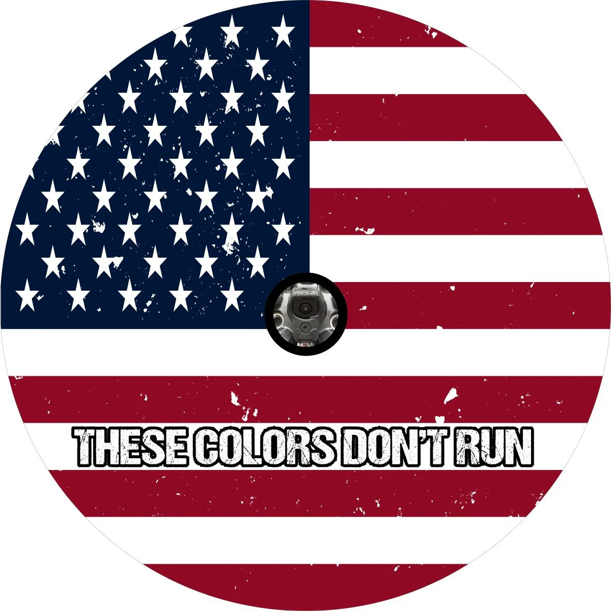 These Colors Don't Run American Flag Spare Tire Cover For Jeep, Bronco, RV, Van, Camper, FJ Cruiser, & More - Image 2