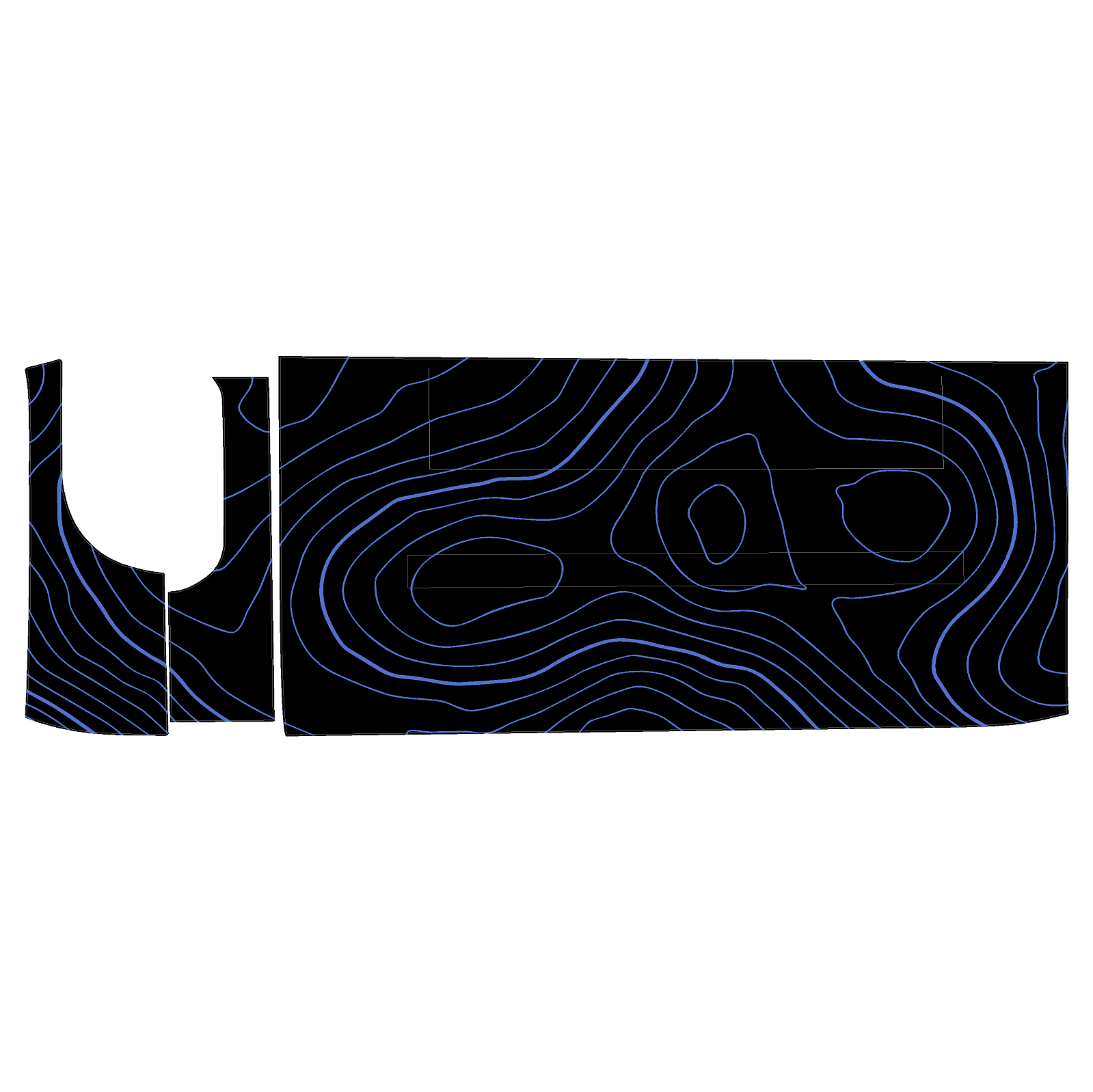 Topo 3 Piece Dash Kit (Printed Series) - 2021+ Bronco - Image 30