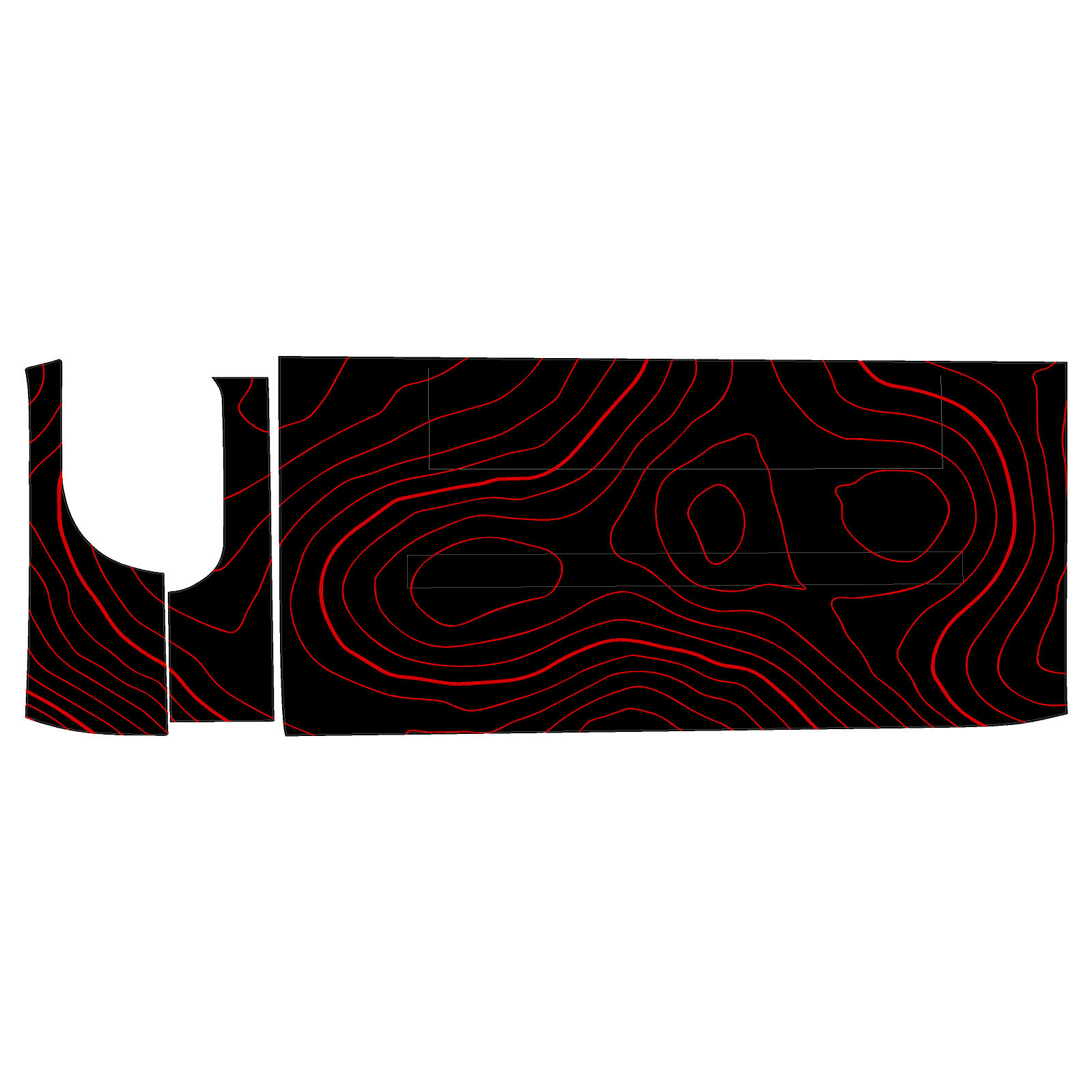 Topo 3 Piece Dash Kit (Printed Series) - 2021+ Bronco - Image 34