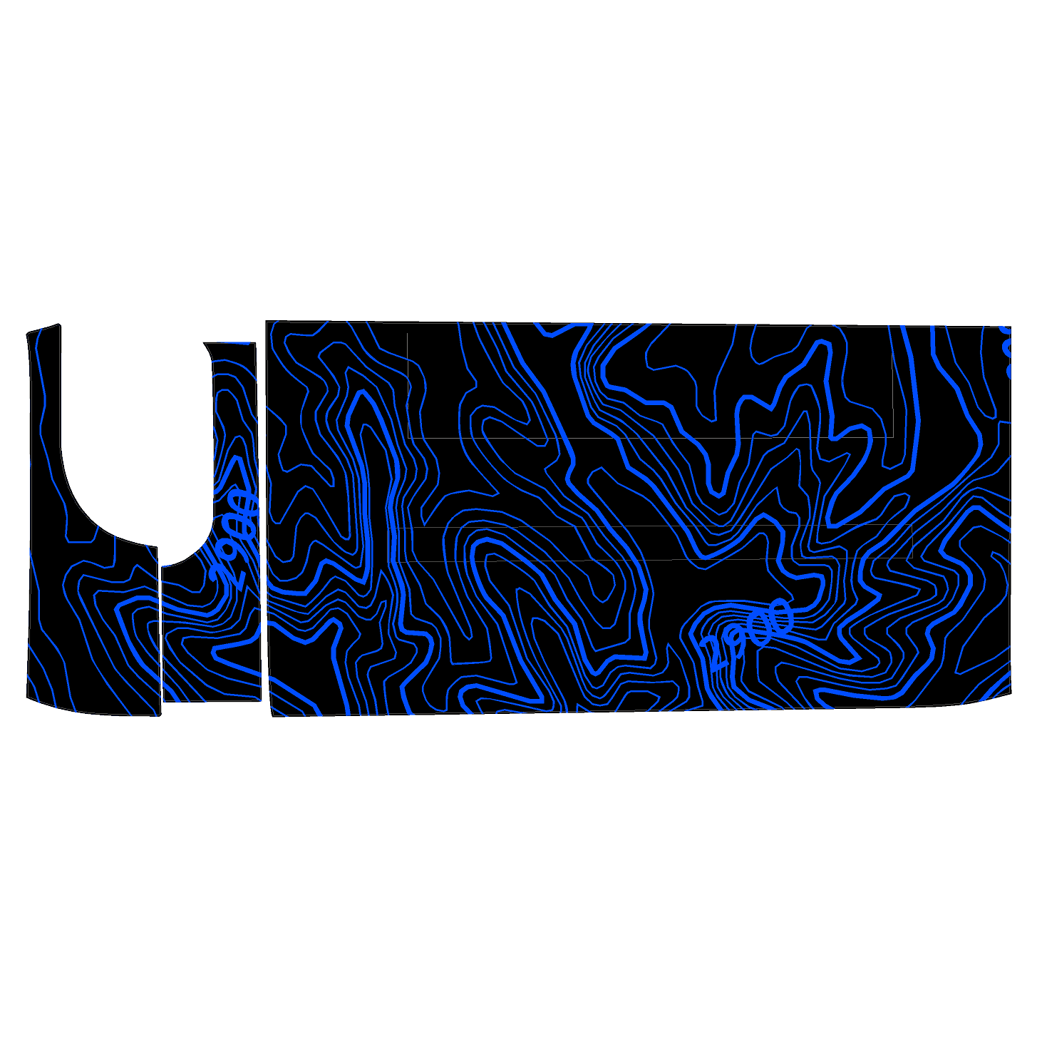 Topo 3 Piece Dash Kit (Printed Series) - 2021+ Bronco - Image 51