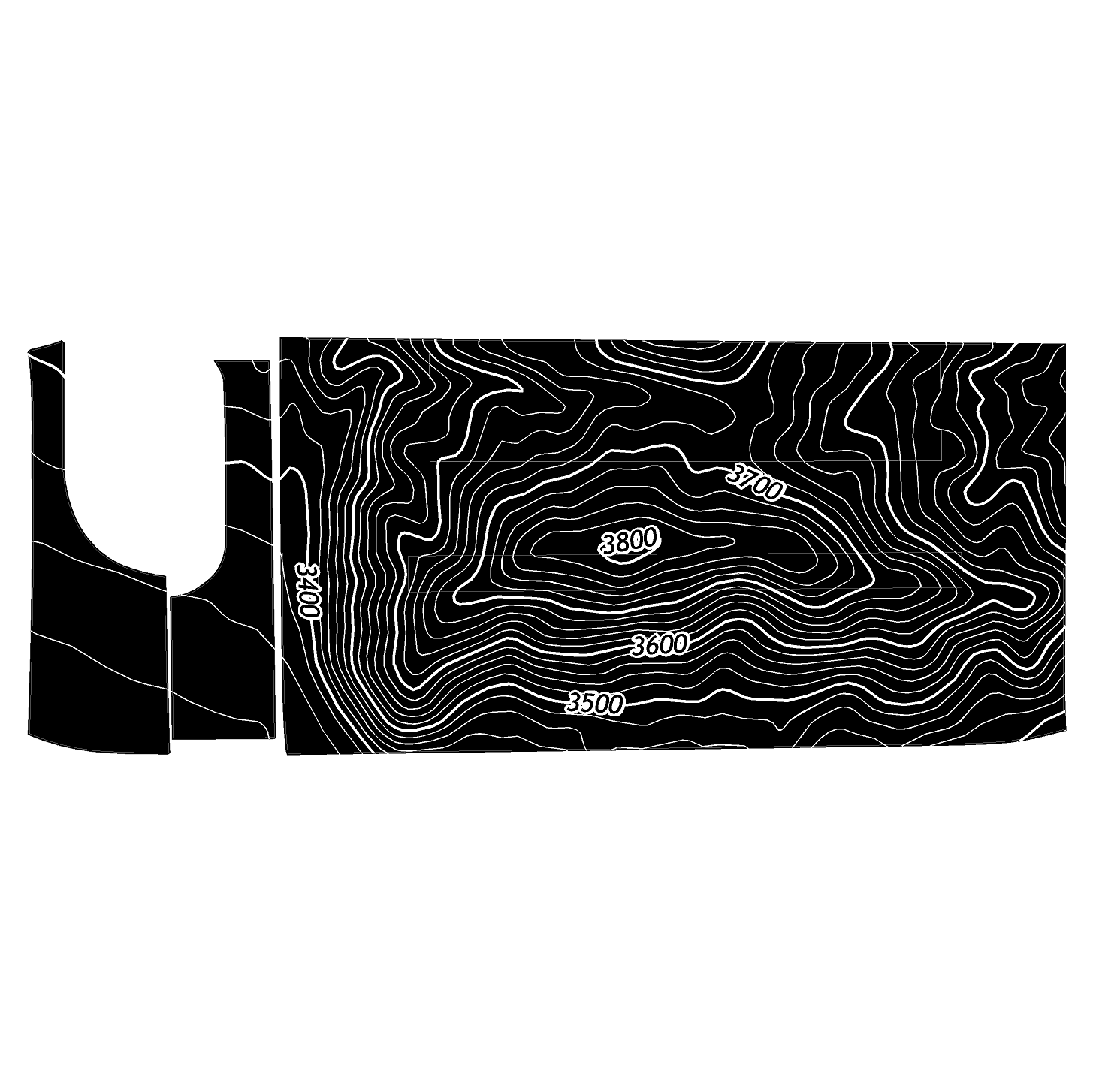 Topo 3 Piece Dash Kit (Printed Series) - 2021+ Bronco - Image 73