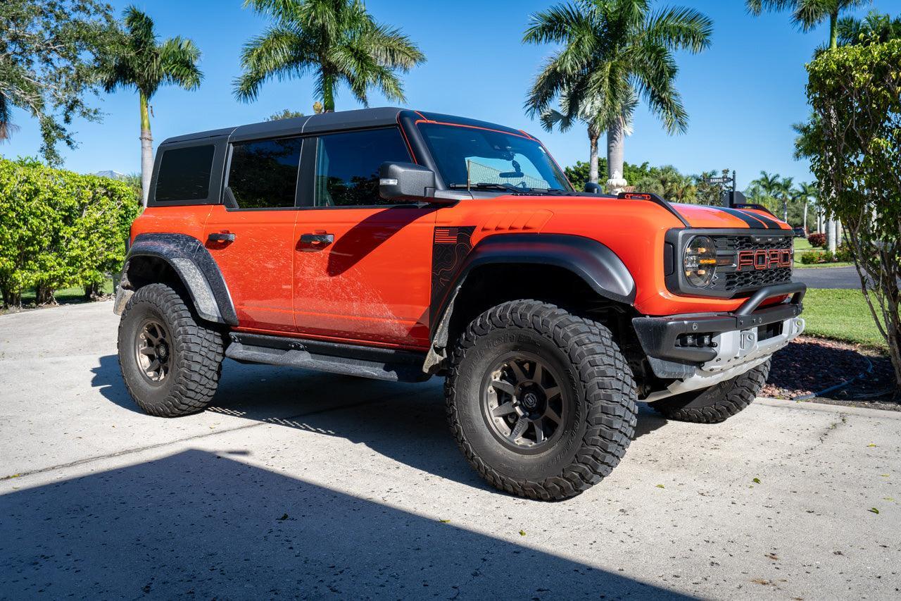 Topo American Flag Fender Overlays (Clear) - 2022+ Bronco Raptor - Image 15