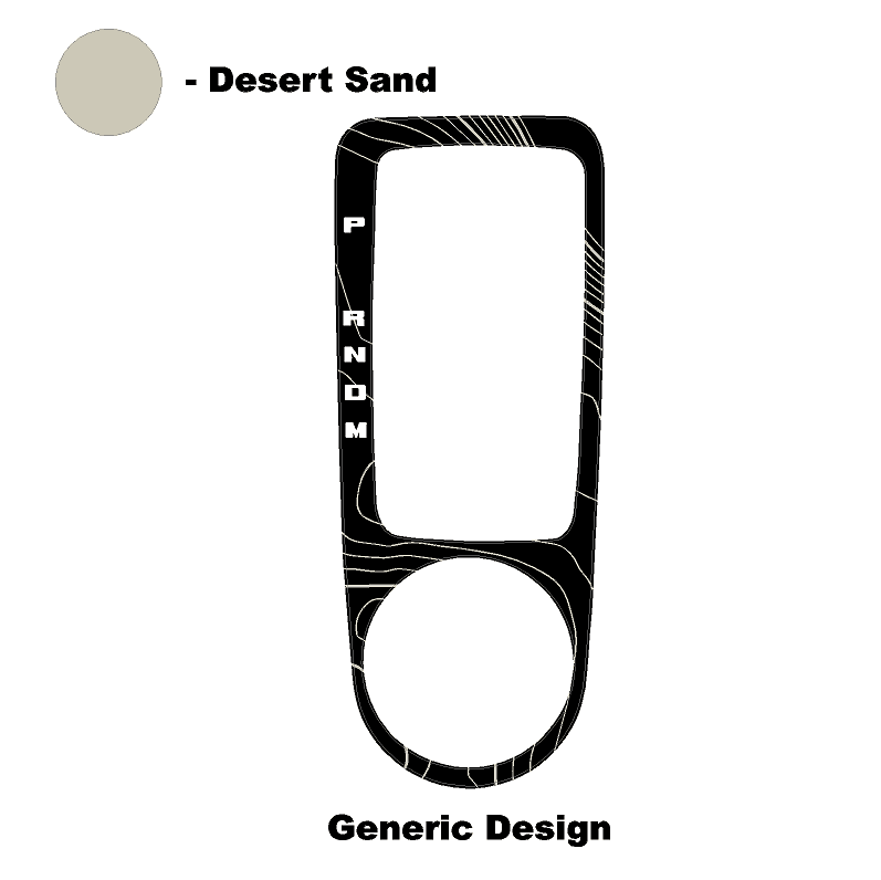 Topo Automatic Shifter Overlay (Printed Series) - 2021+ Bronco Automatic - Image 24