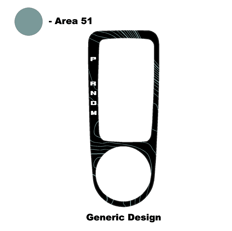 Topo Automatic Shifter Overlay (Printed Series) - 2021+ Bronco Automatic - Image 8