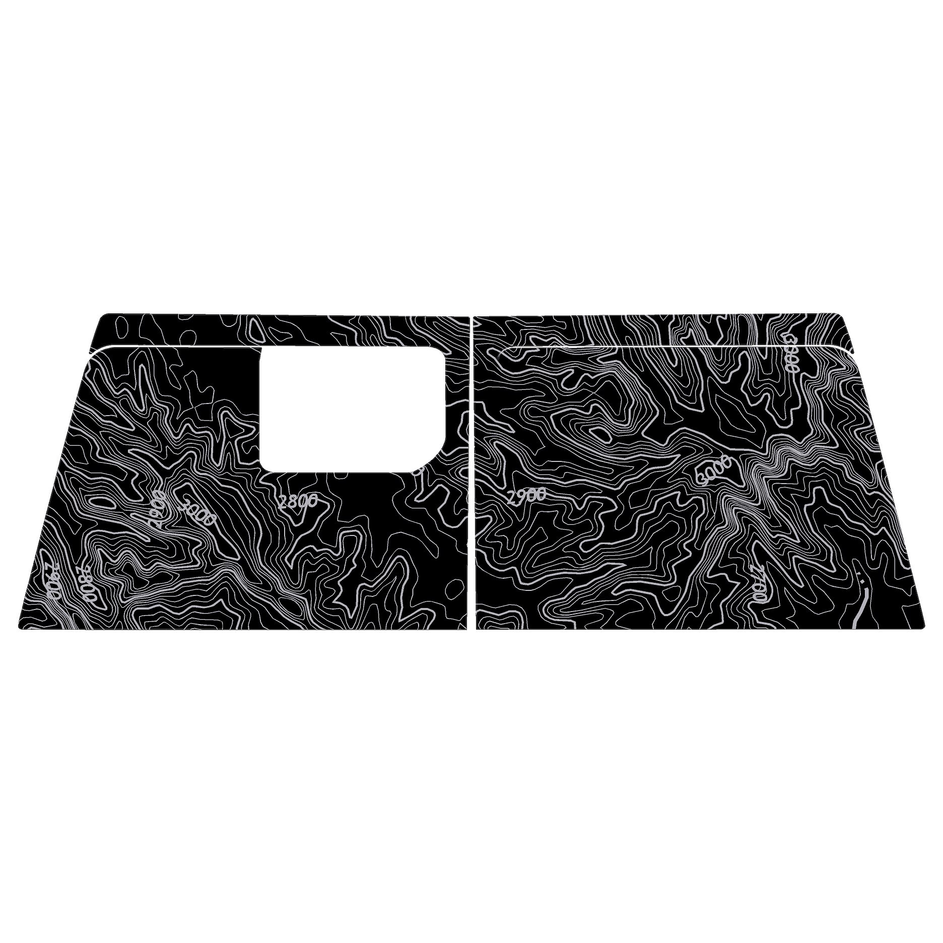 Topo Cargo Area Overlay Kit Part 1 (Printed Series) - 2021+ Bronco 4 Door - Image 58