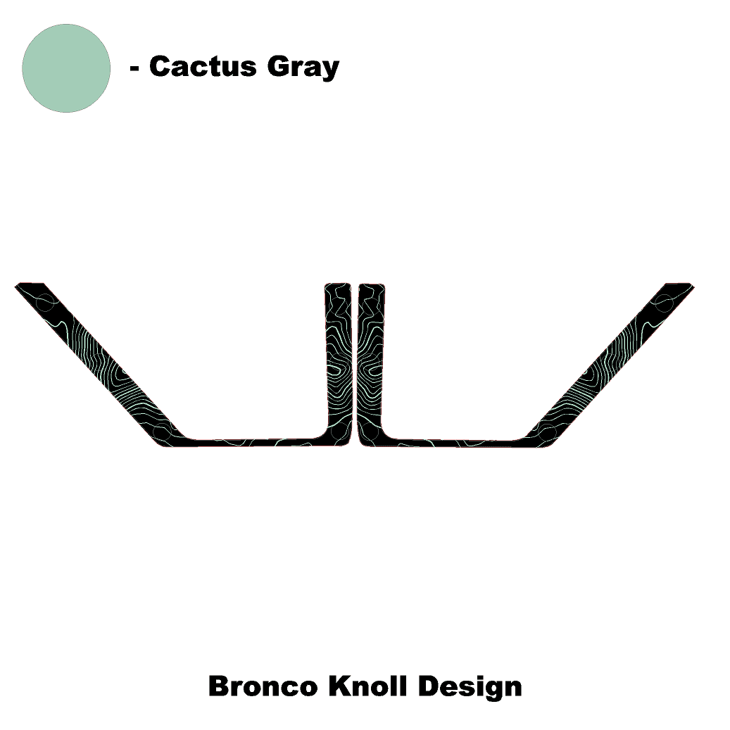 Topo Front Door Net Trim Overlay Kit (Printed Series) - 2021+ Bronco - Image 45