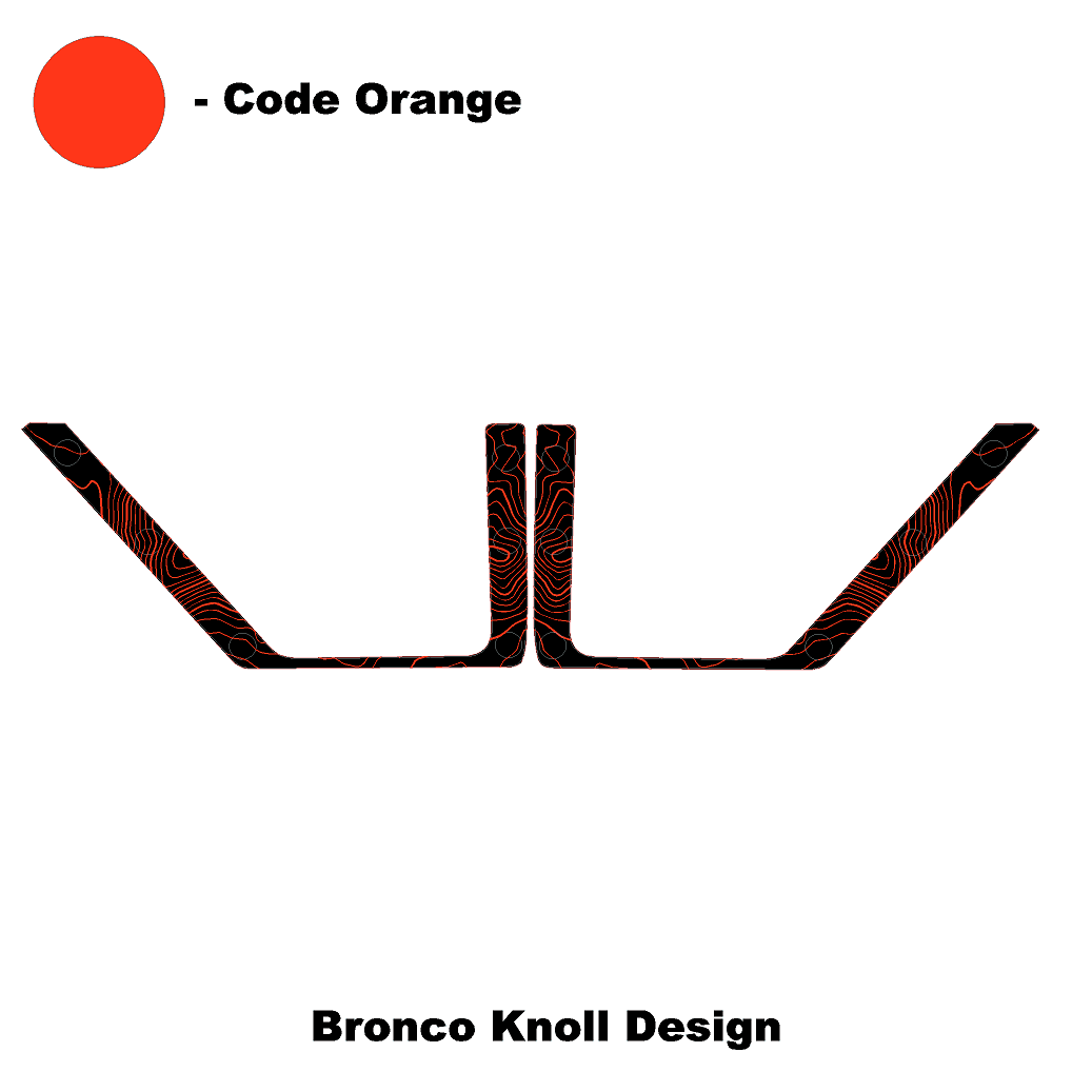 Topo Front Door Net Trim Overlay Kit (Printed Series) - 2021+ Bronco - Image 47