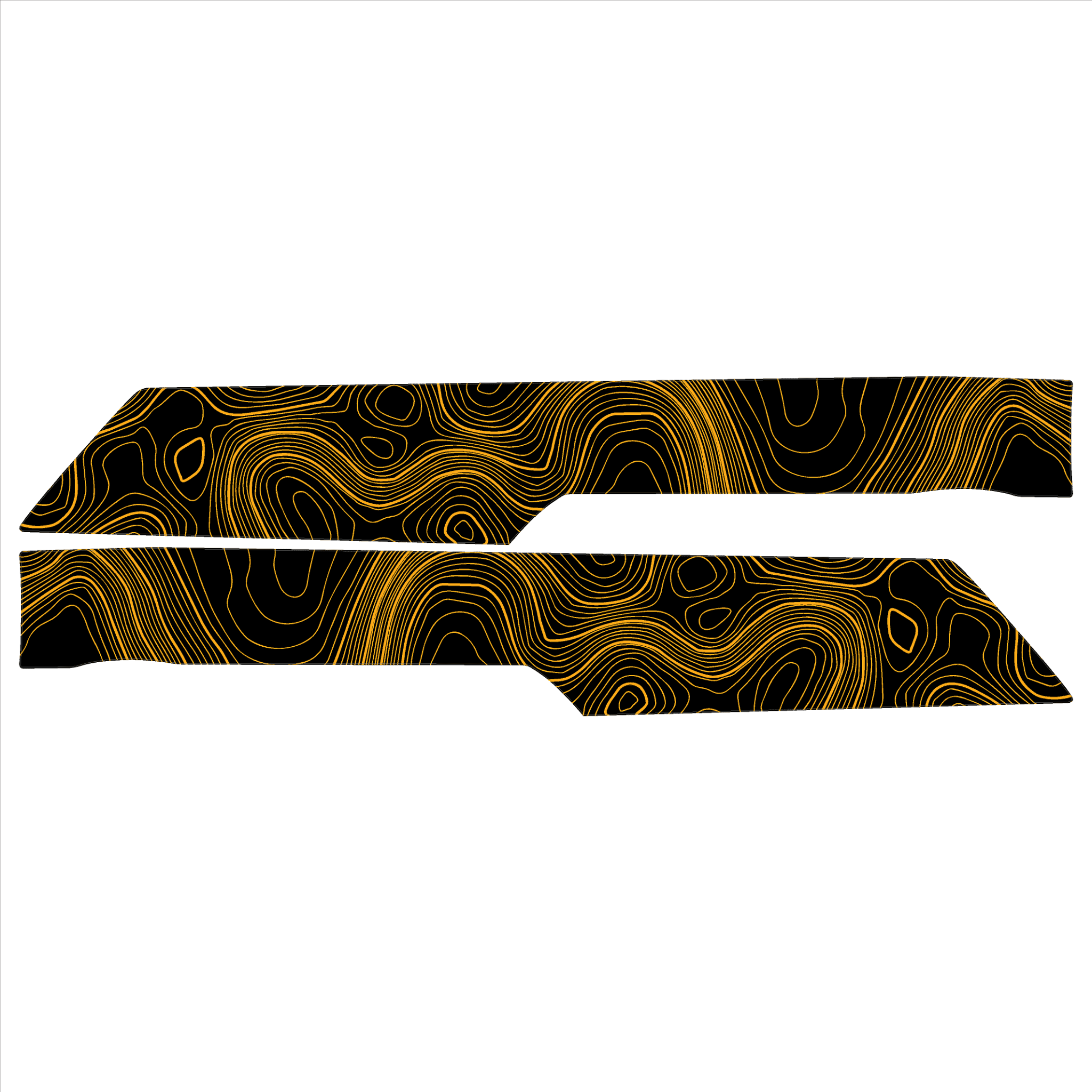 Topo Front Interior Upper Door Card Insert Overlays (Printed Series) - 2021+ Bronco 4 Door - Image 20