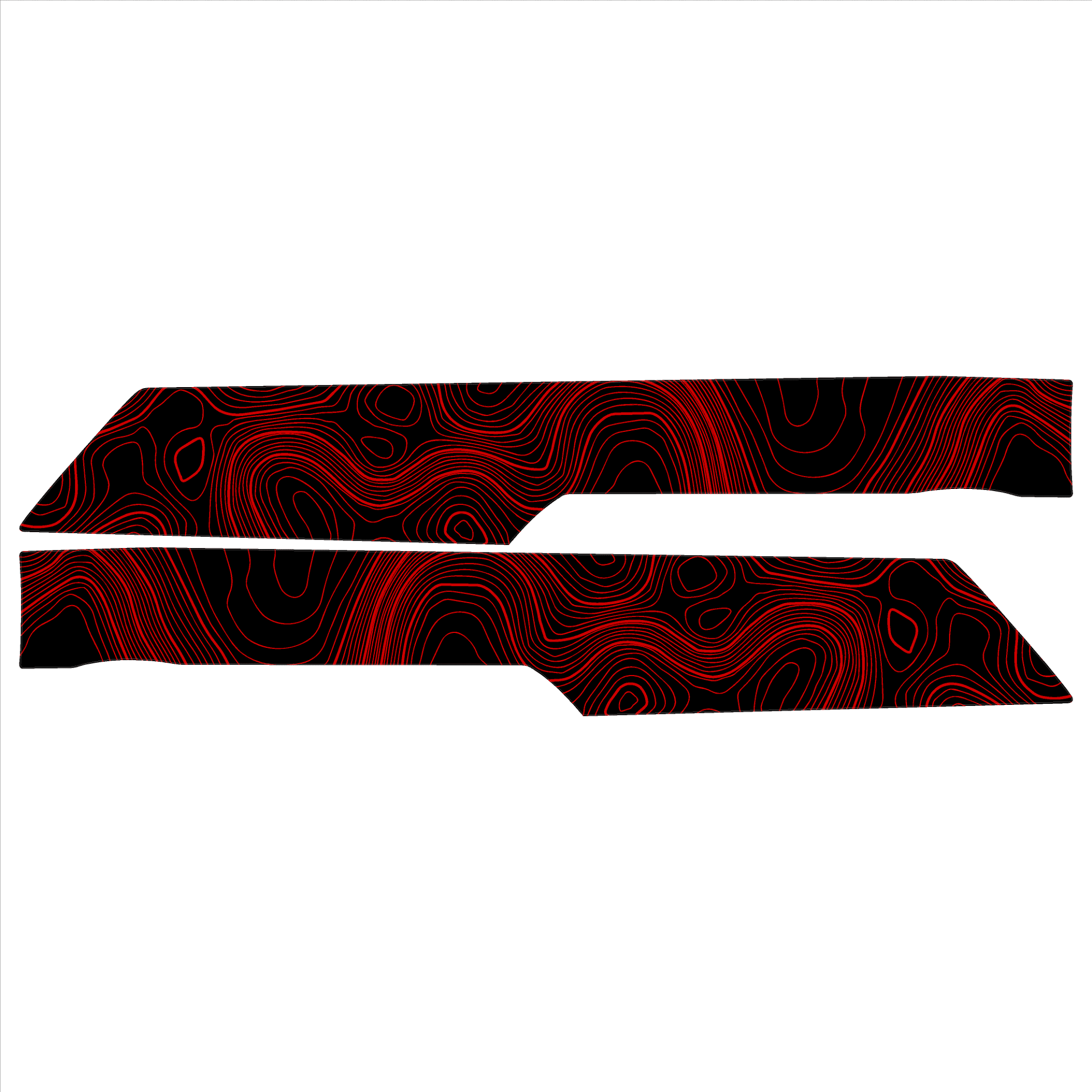 Topo Front Interior Upper Door Card Insert Overlays (Printed Series) - 2021+ Bronco 4 Door - Image 25