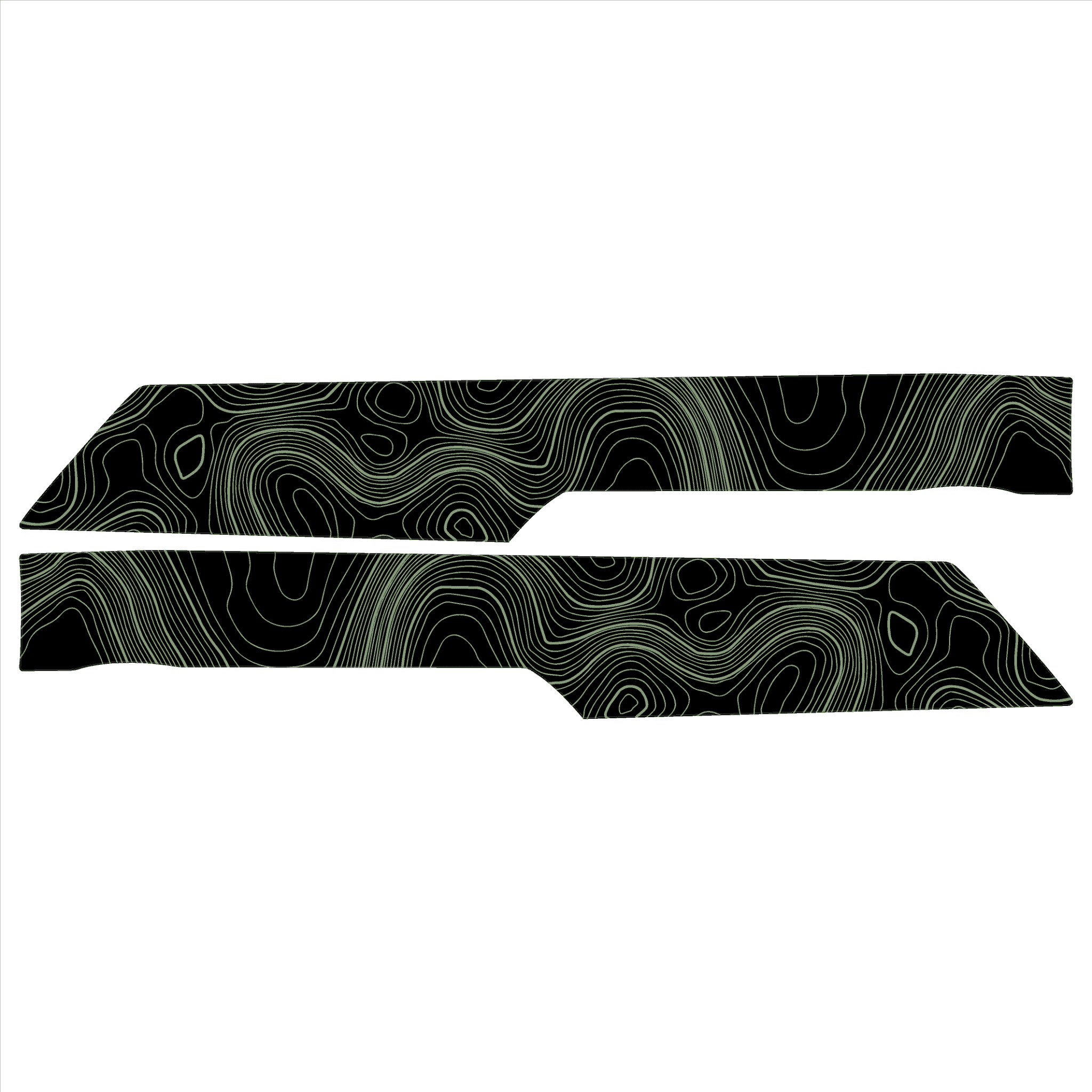 Topo Front Interior Upper Door Card Insert Overlays (Printed Series) - 2021+ Bronco 4 Door - Image 30