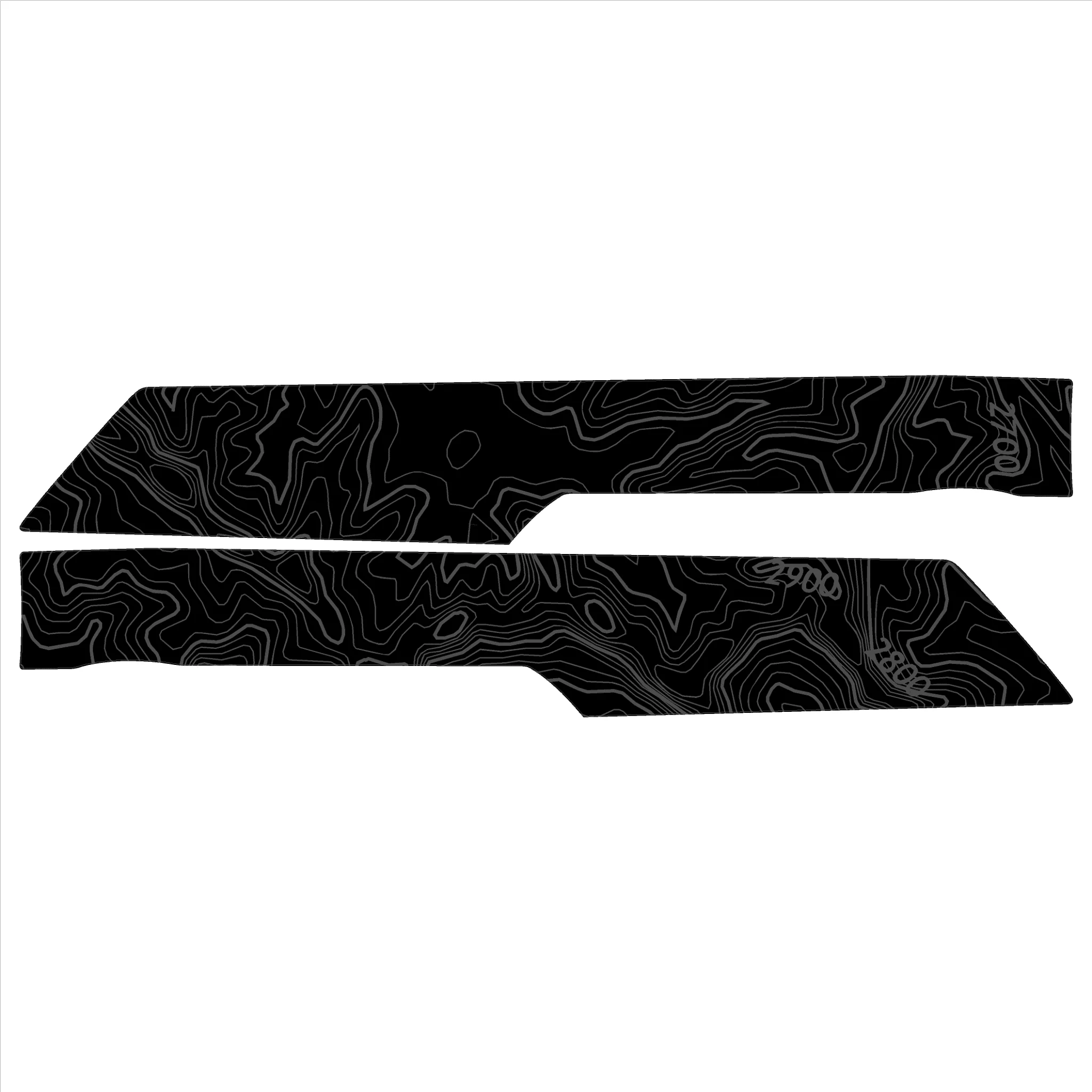 Topo Front Interior Upper Door Card Insert Overlays (Printed Series) - 2021+ Bronco 4 Door - Image 37